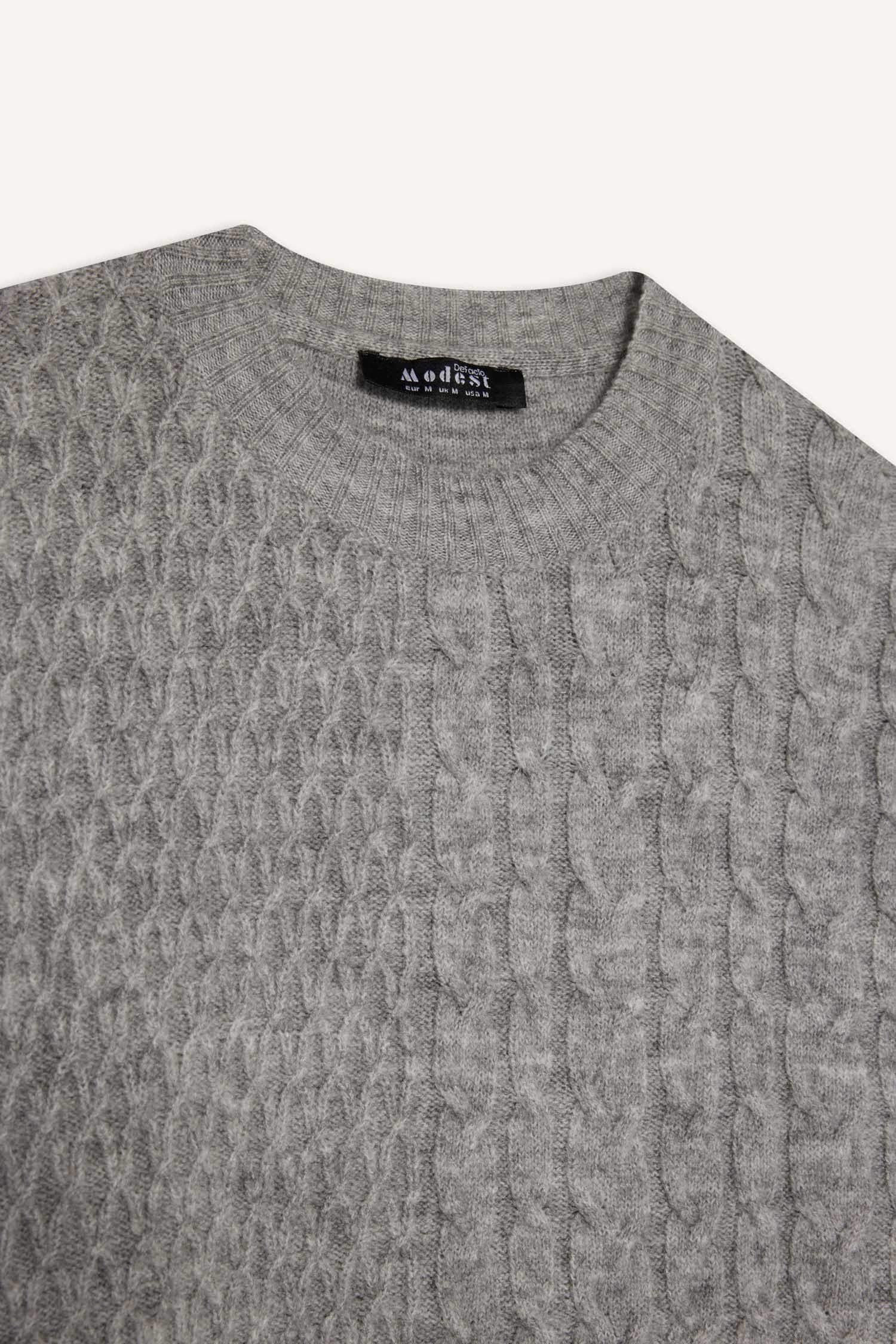 تونيك قصة عادية بياقة مستديرة