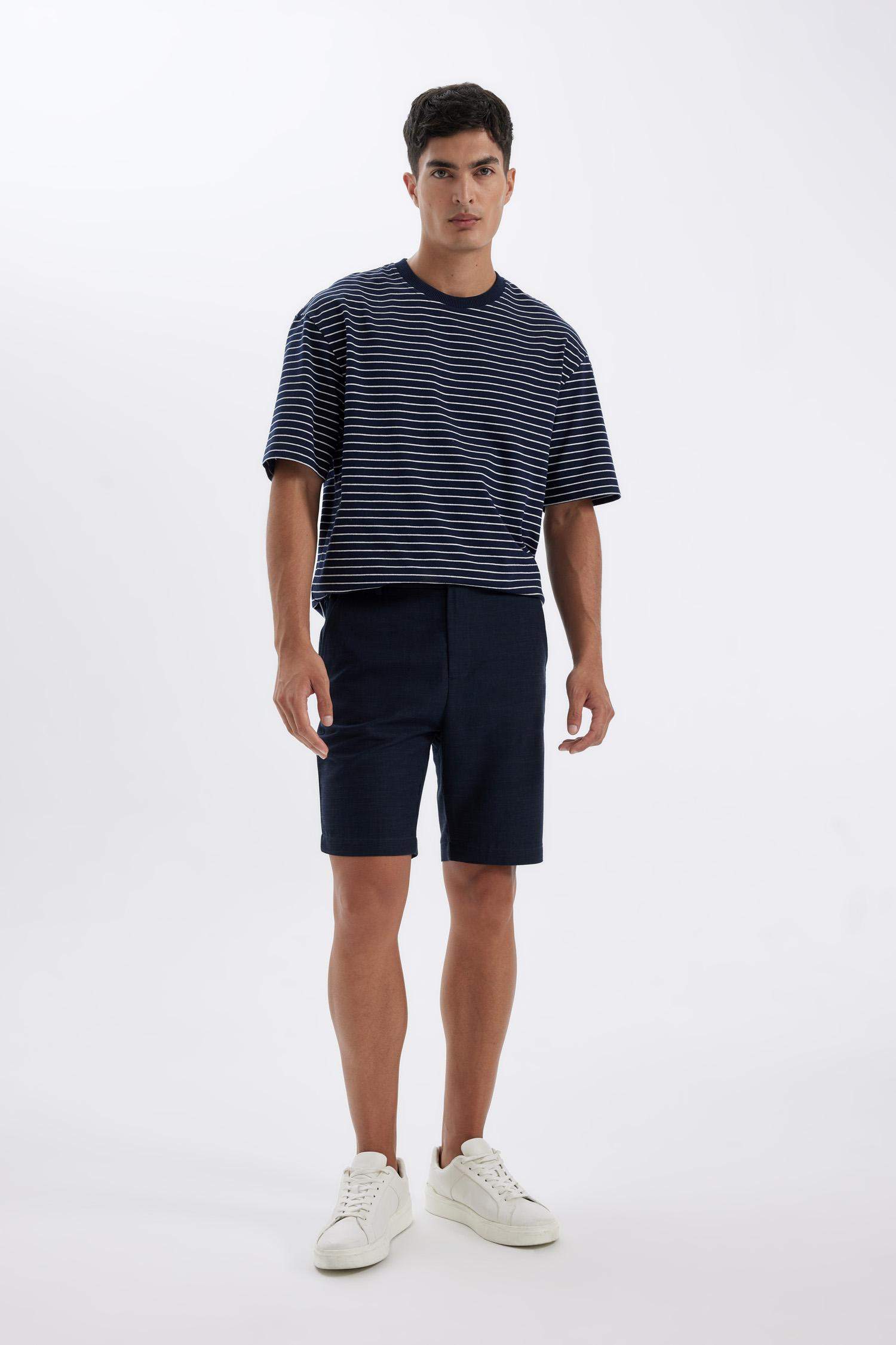 дөңгелек жаға 2 жіп Қысқа жеңді футболка