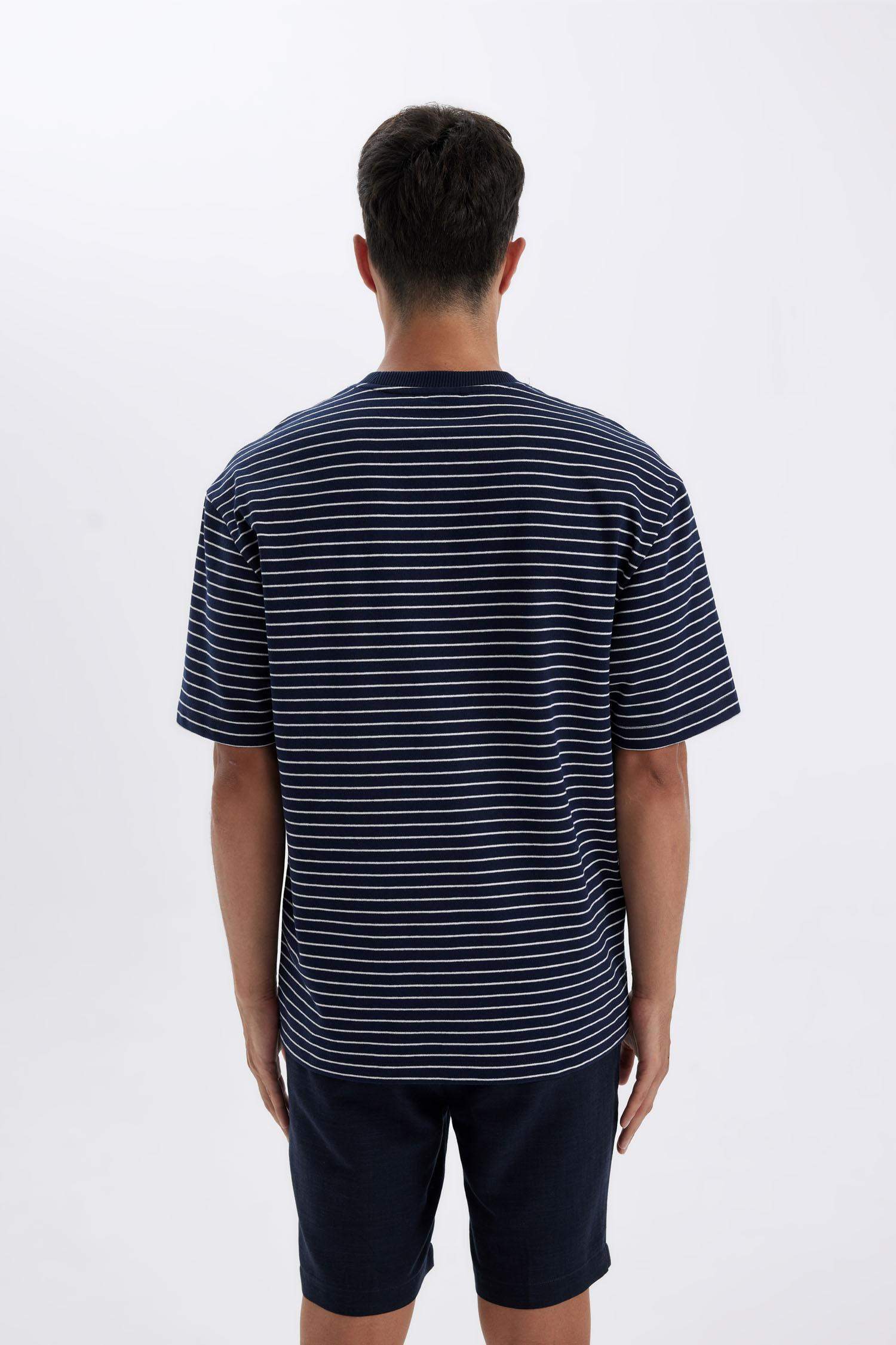 дөңгелек жаға 2 жіп Қысқа жеңді футболка