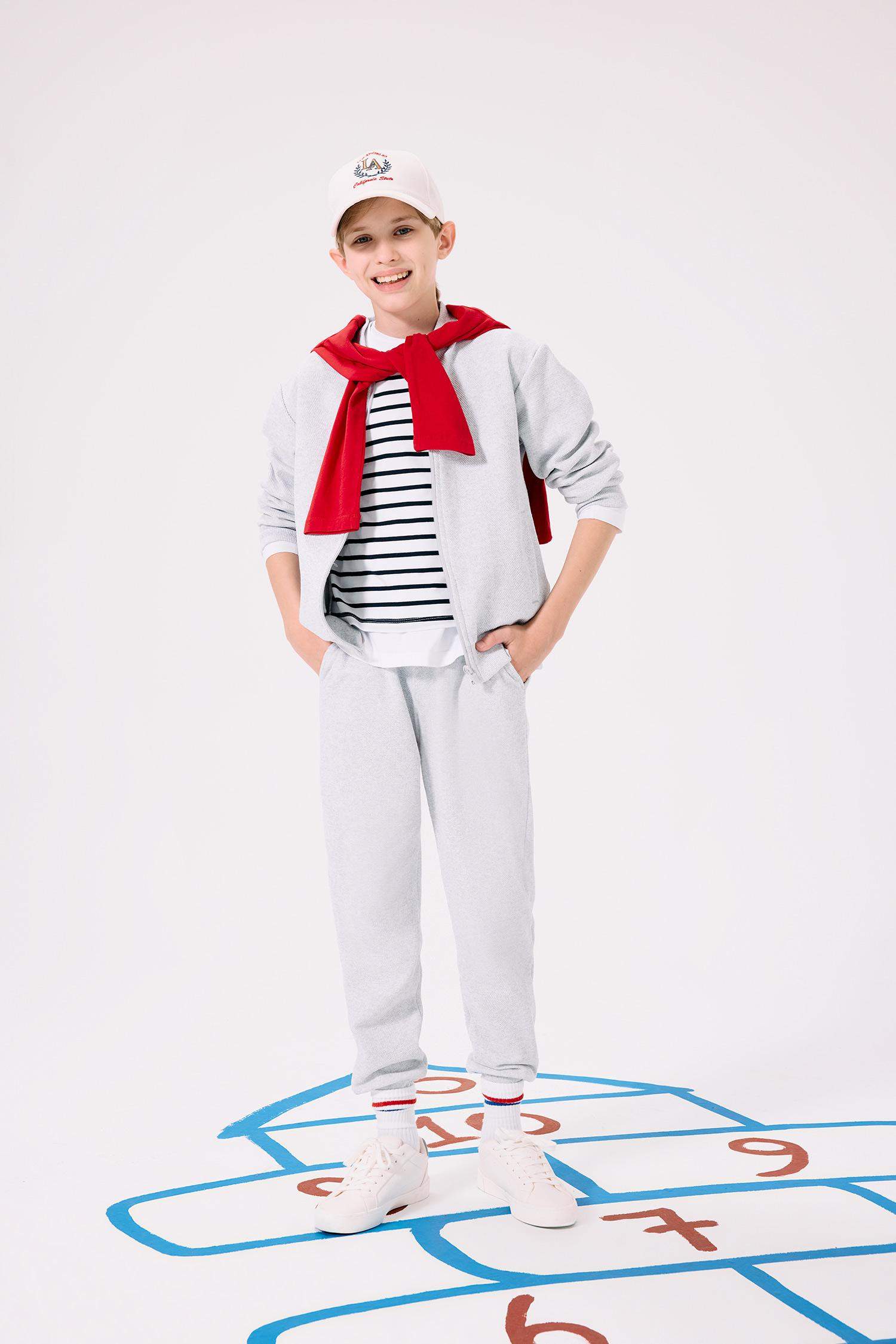 Boy College Collar Bomber Jacket