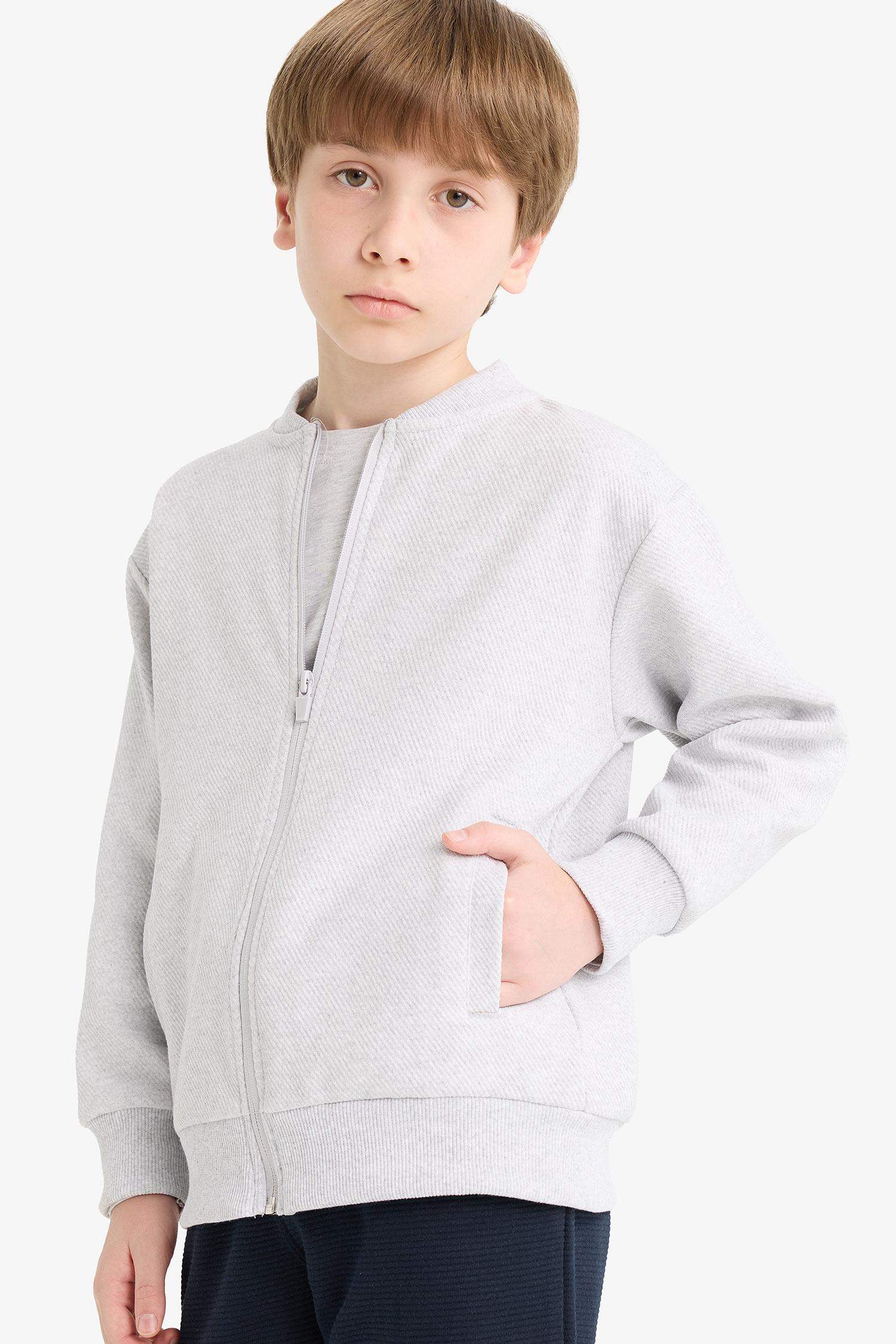 Boy College Collar Bomber Jacket