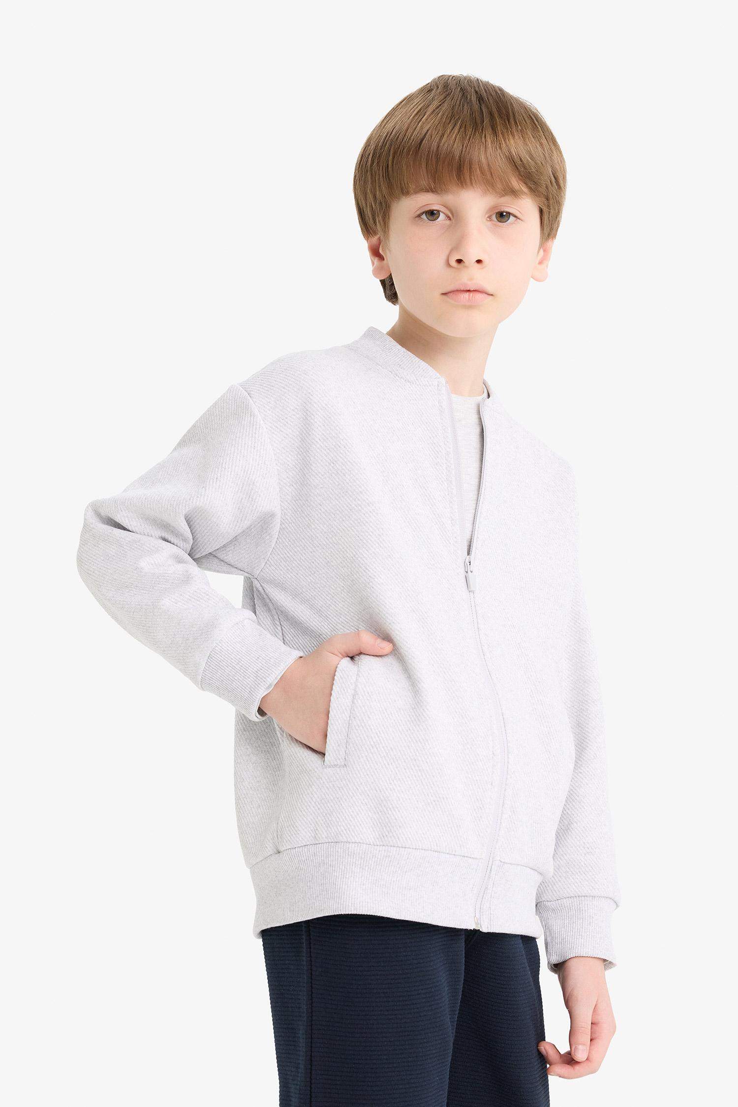 Boy College Collar Bomber Jacket