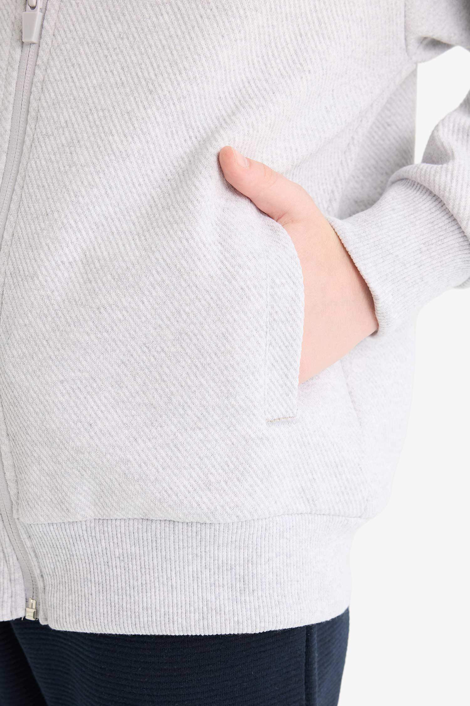 Boy College Collar Bomber Jacket