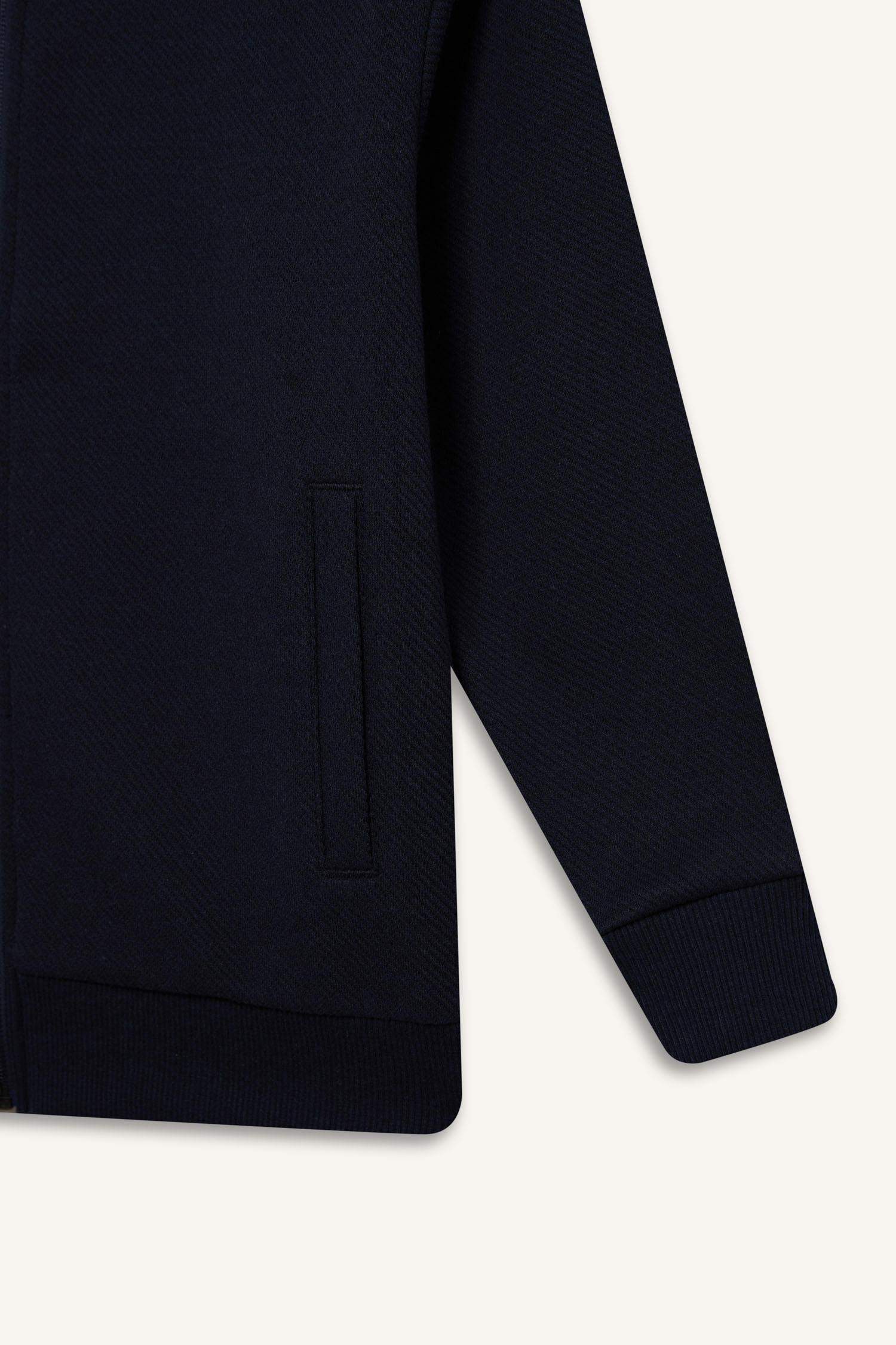 Erkek Çocuk Kolej Yaka Fermuarlı Bomber Ceket