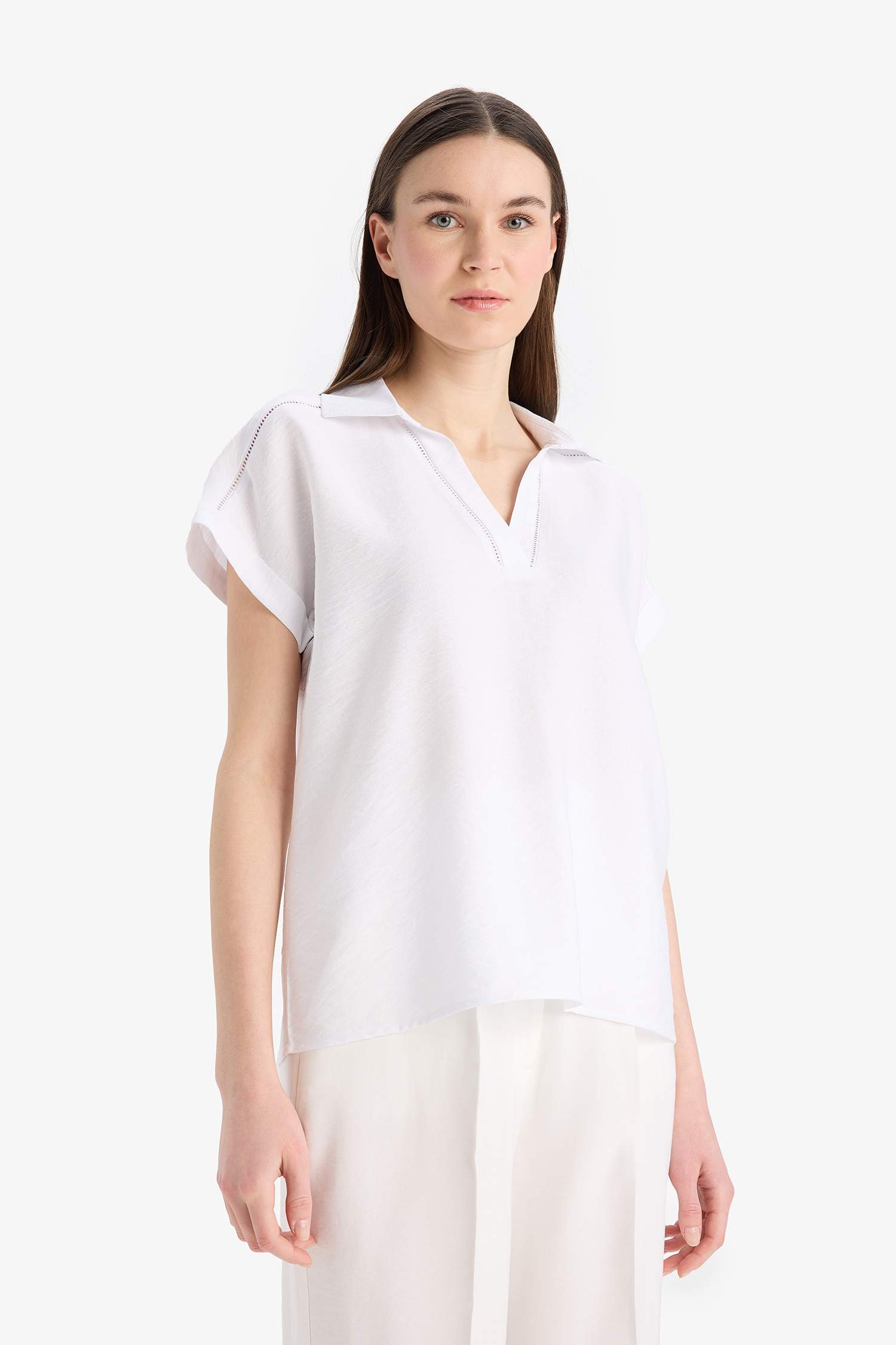 Chemise en flanelle à manches courtes Coupe régulière