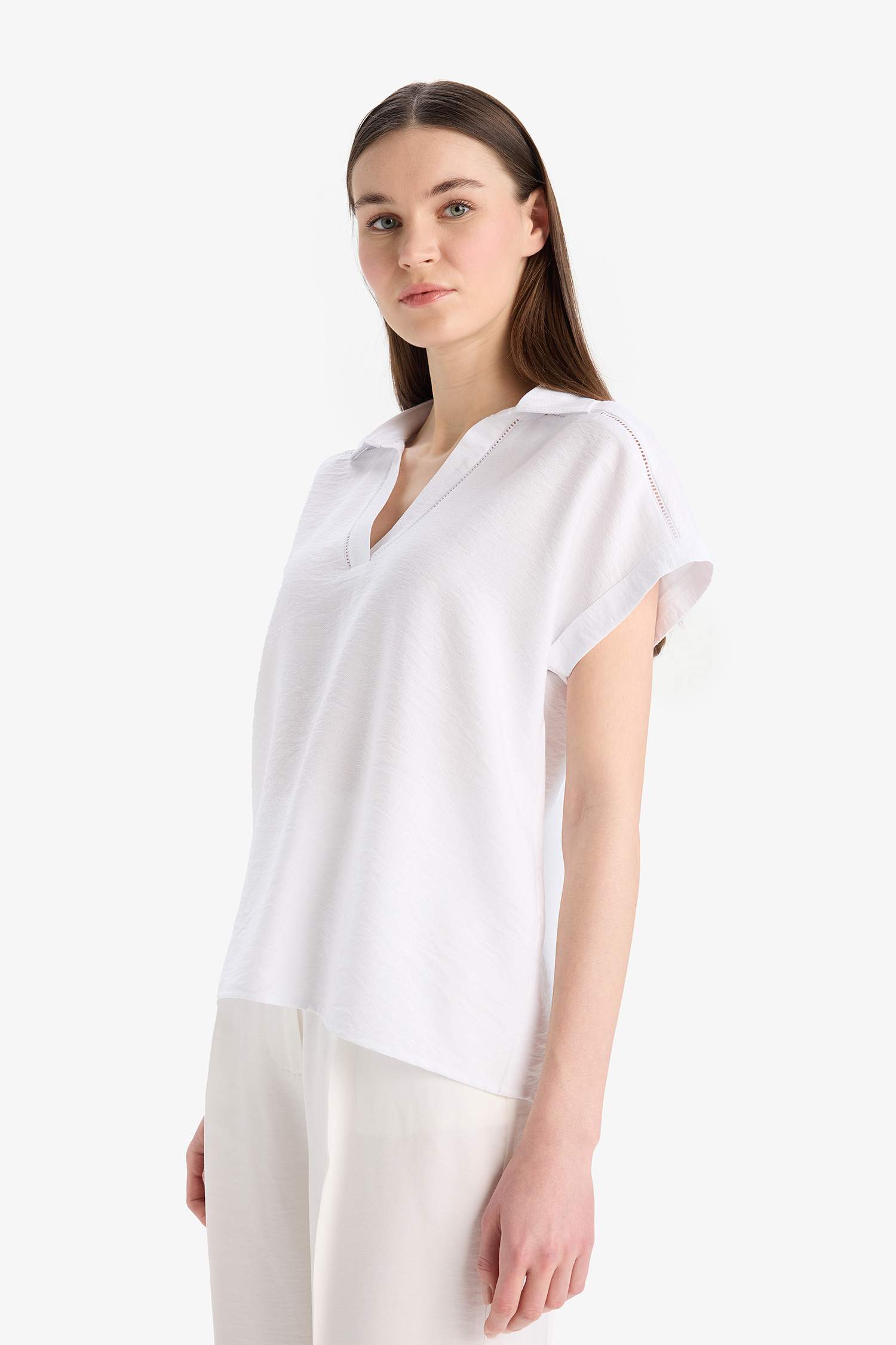 Chemise en flanelle à manches courtes Coupe régulière