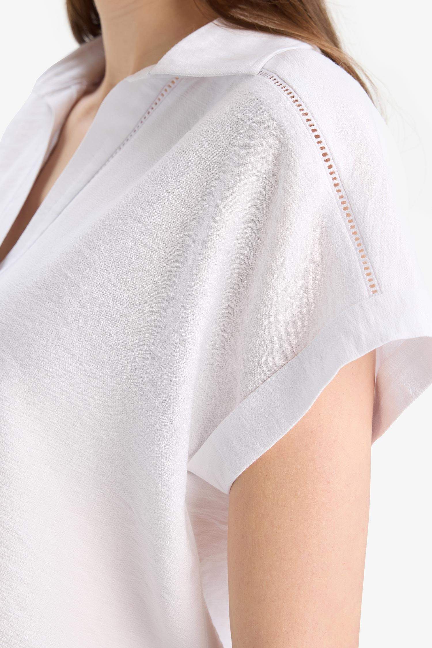 Chemise en flanelle à manches courtes Coupe régulière