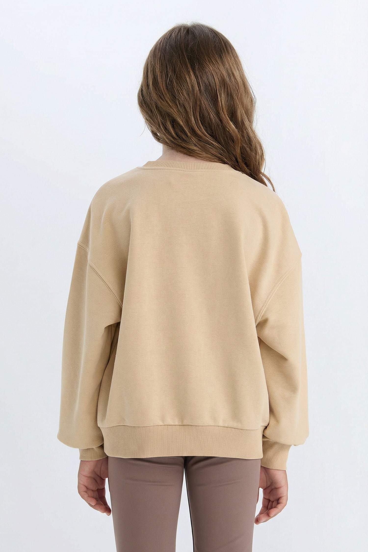 Қыздарға Star Wars релакс пішімі жануар дөңгелек жаға Свитер