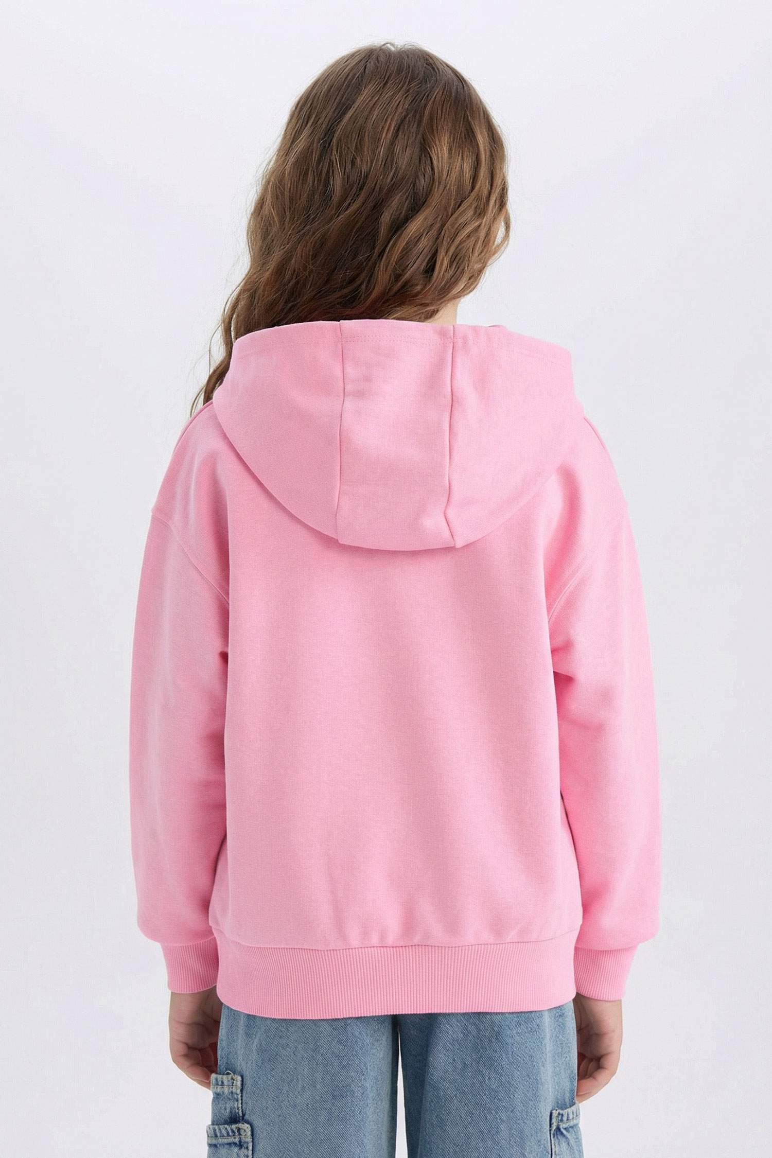 Kız Çocuk Hatsune Miku Oversize Geniş Kalıp Kapüşonlu Sweatshirt