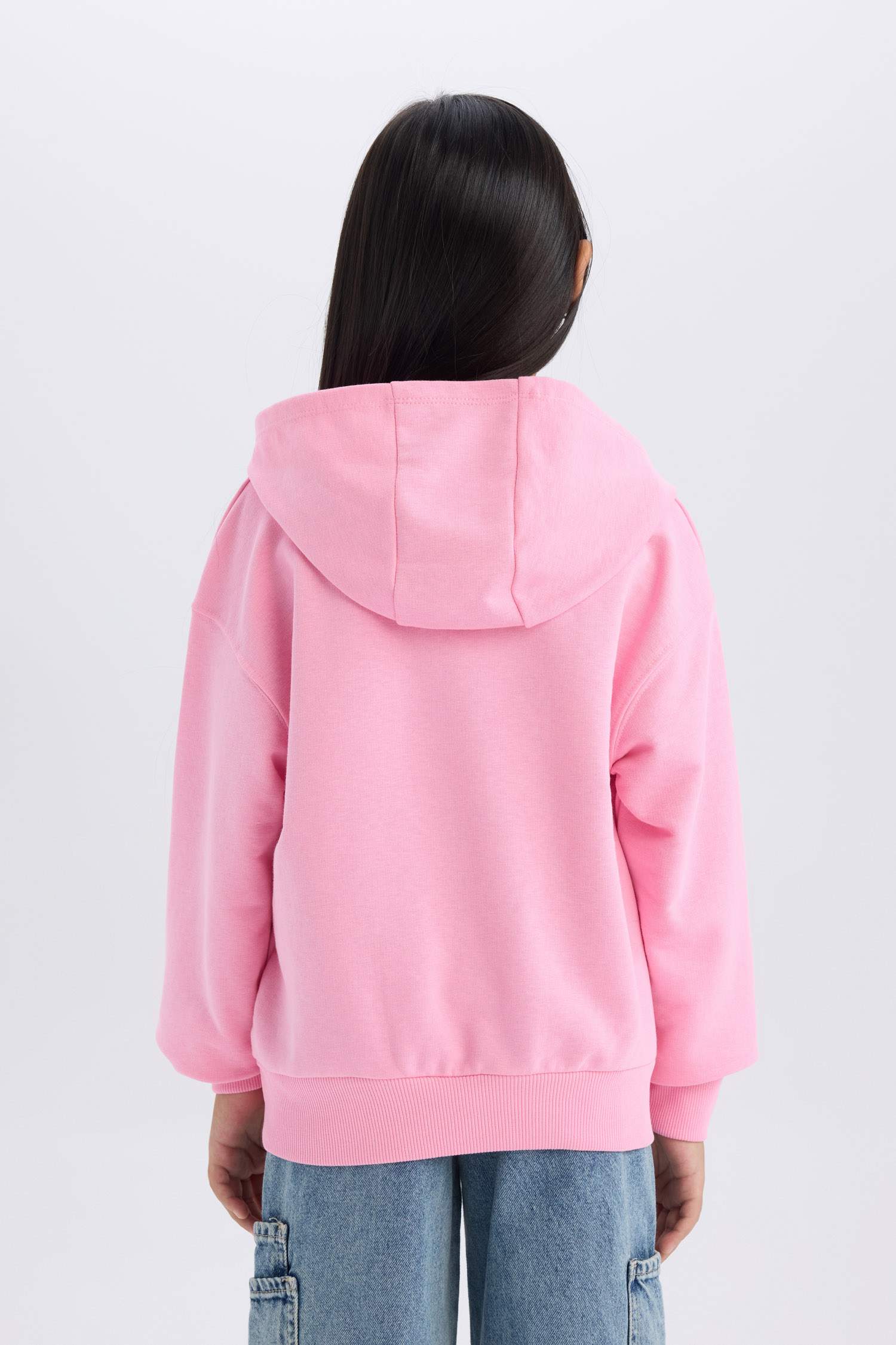 Kız Çocuk Hatsune Miku Oversize Geniş Kalıp Kapüşonlu Sweatshirt