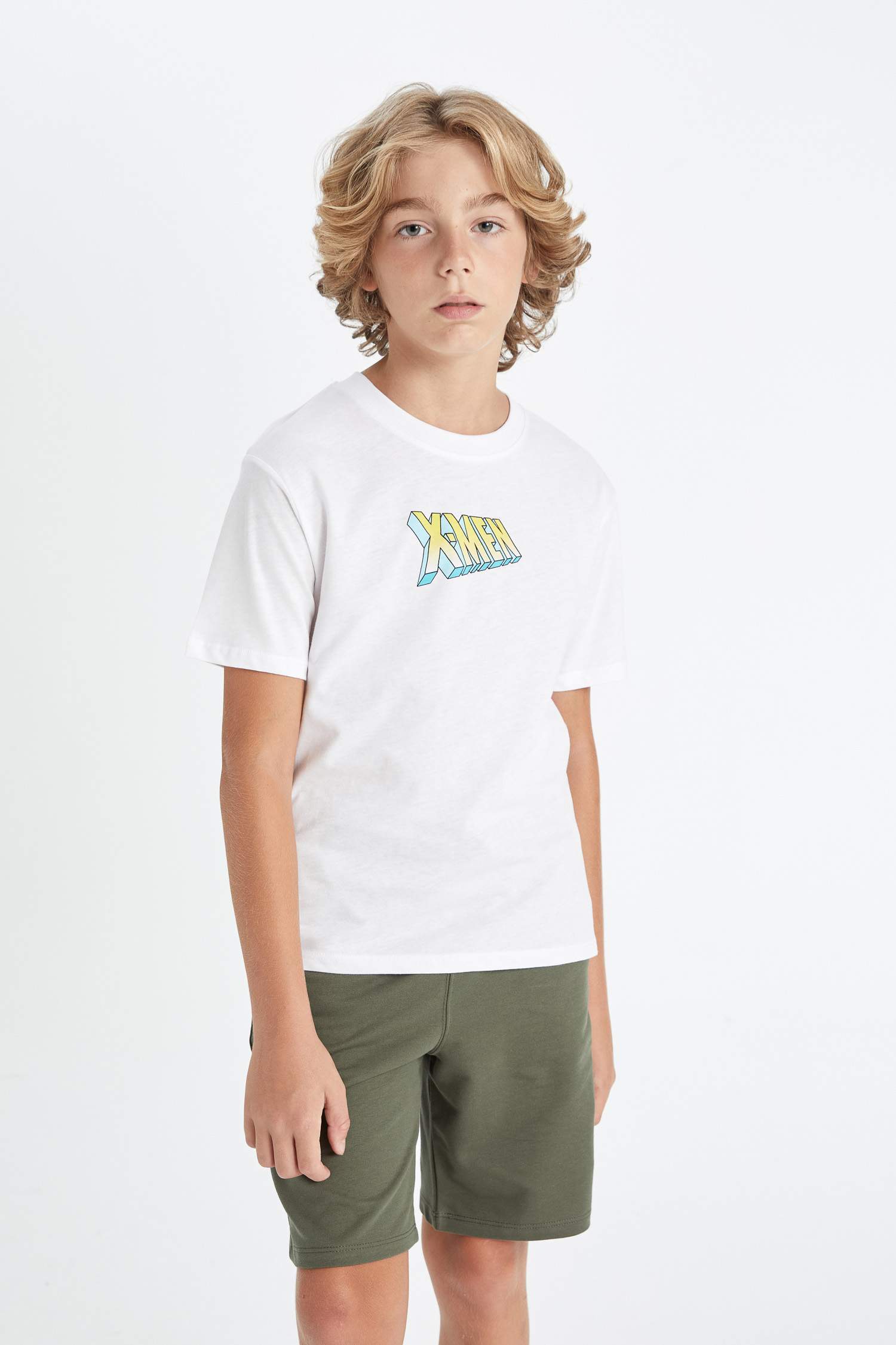 Boy X-Men Crew Neck Back Printed T-Shirt