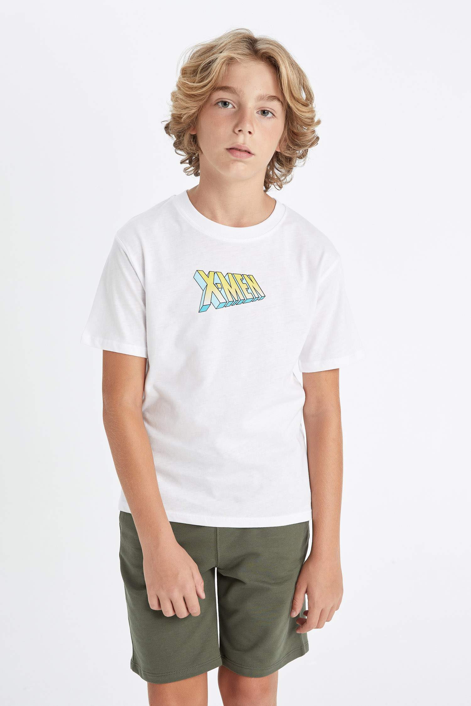 Boy X-Men Crew Neck Back Printed T-Shirt