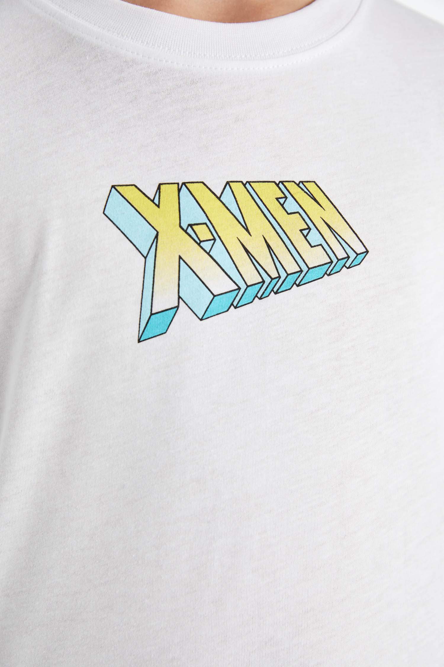 Boy X-Men Crew Neck Back Printed T-Shirt