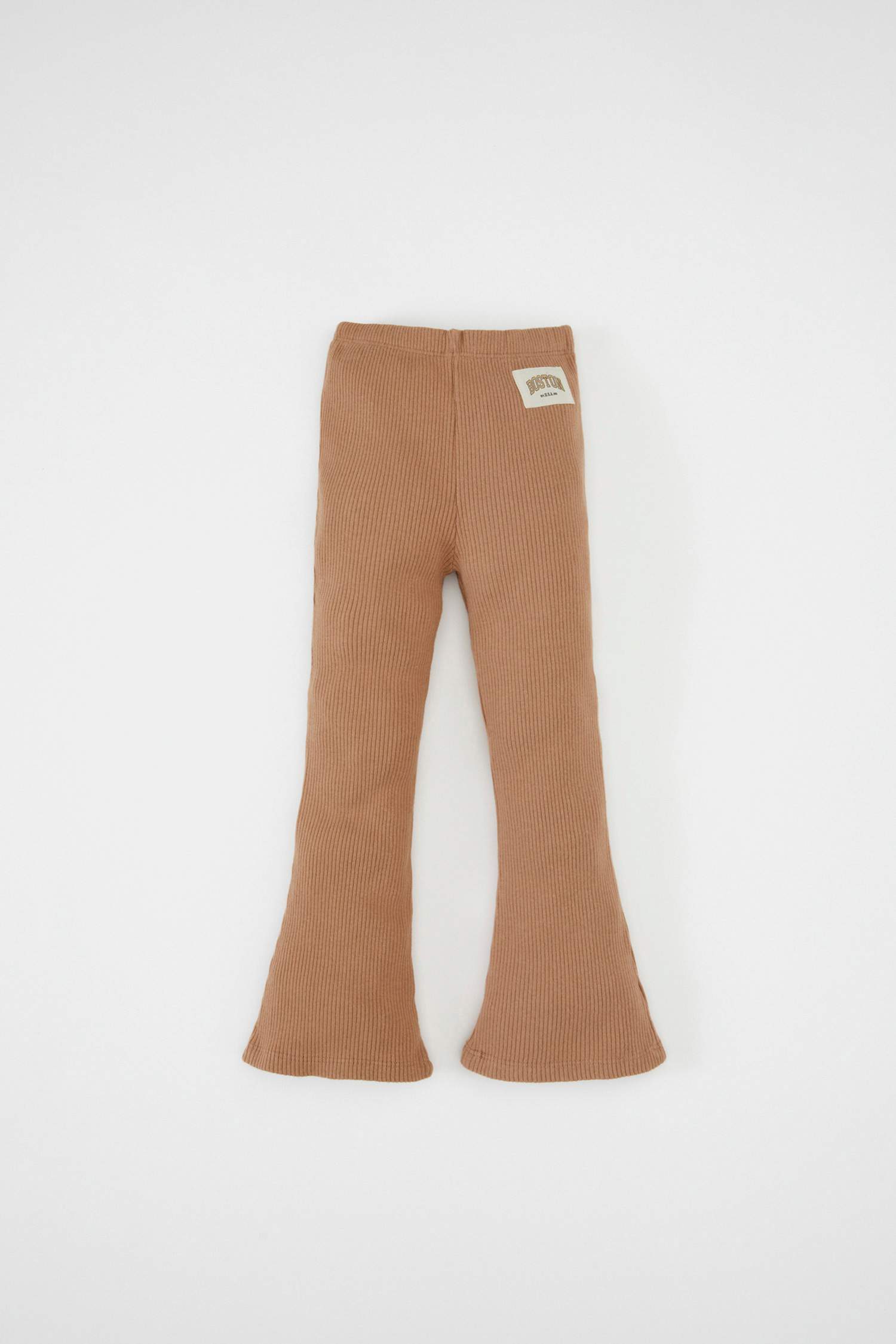 Kız Bebek 2'li Takım Polo Yaka Okul Çizgili Sweatshirt Beli Lastikli İspanyol Paça Tayt