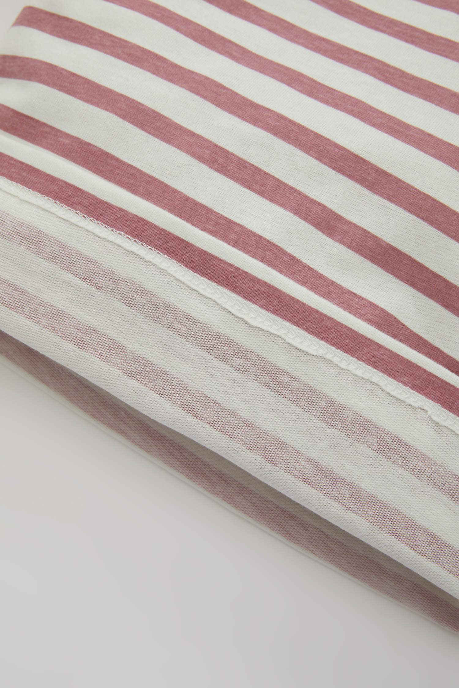 تيشيرت بناتي مخطط قصة عادية وكم طويل