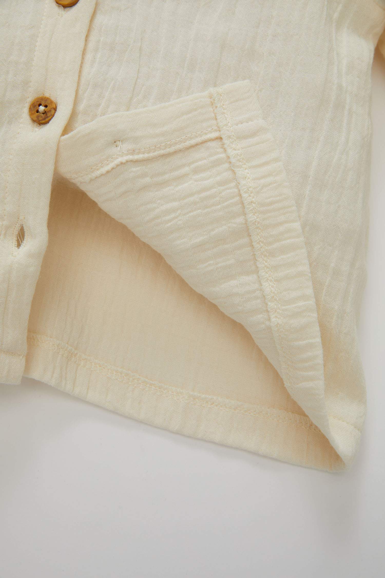 Baby Girl Baby Collar Long Sleeve Shirt