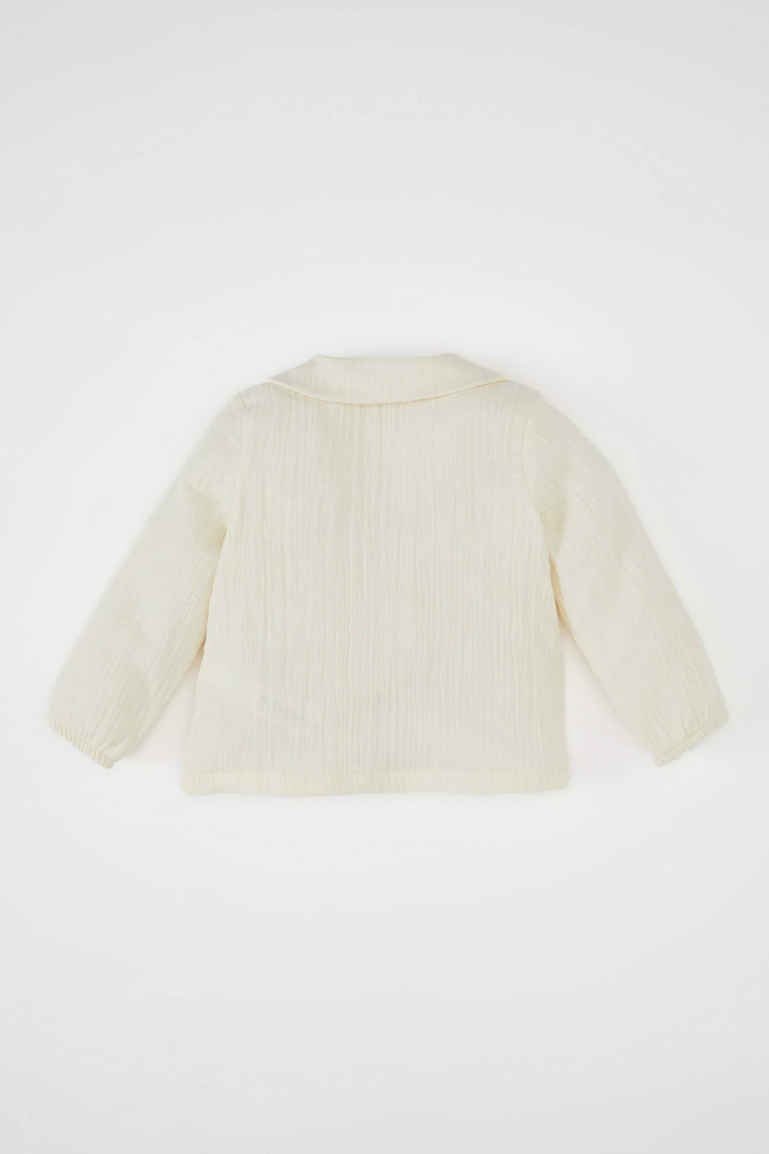 Baby Girl Baby Collar Long Sleeve Shirt