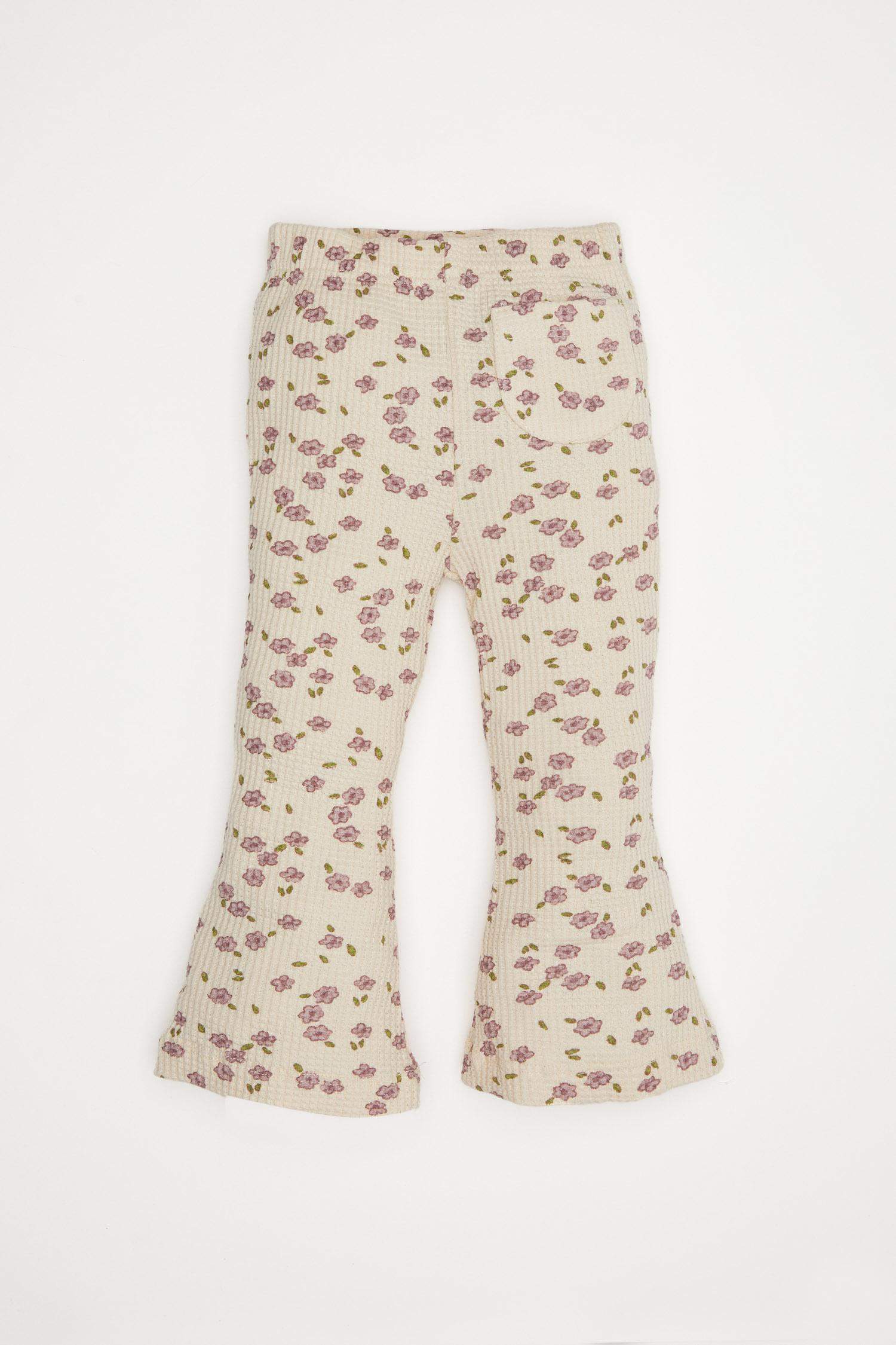Baby Girl Regular Fit Flower Leggings