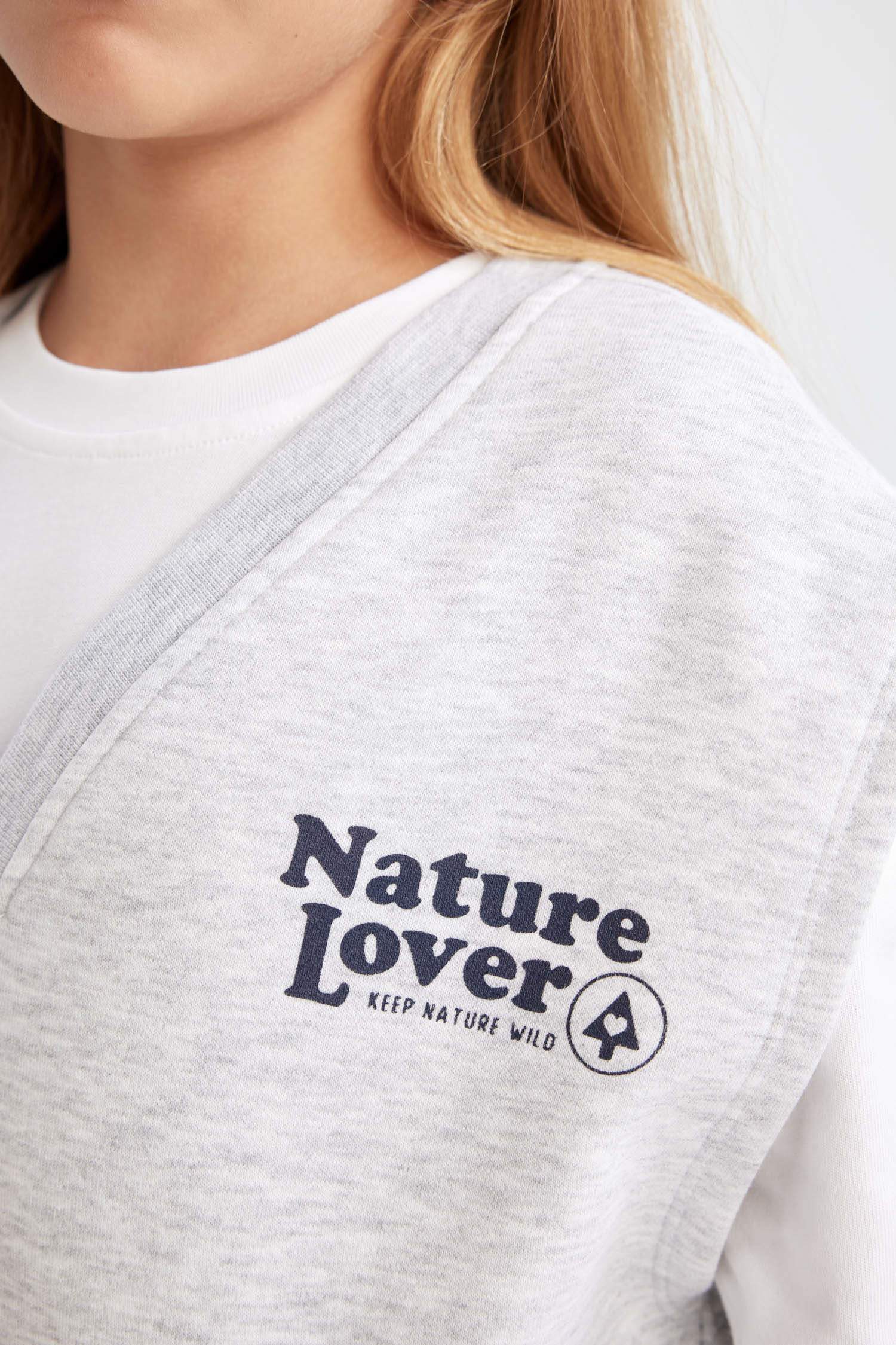 Girl Printed T-Shirt Skort Vest 3 Piece Set