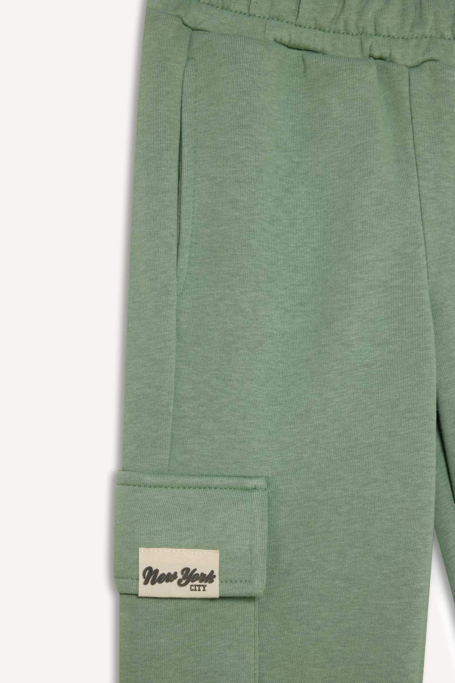 Kız Çocuk Kargo Cepli Beli Paçası Lastikli Jogger Eşofman Altı