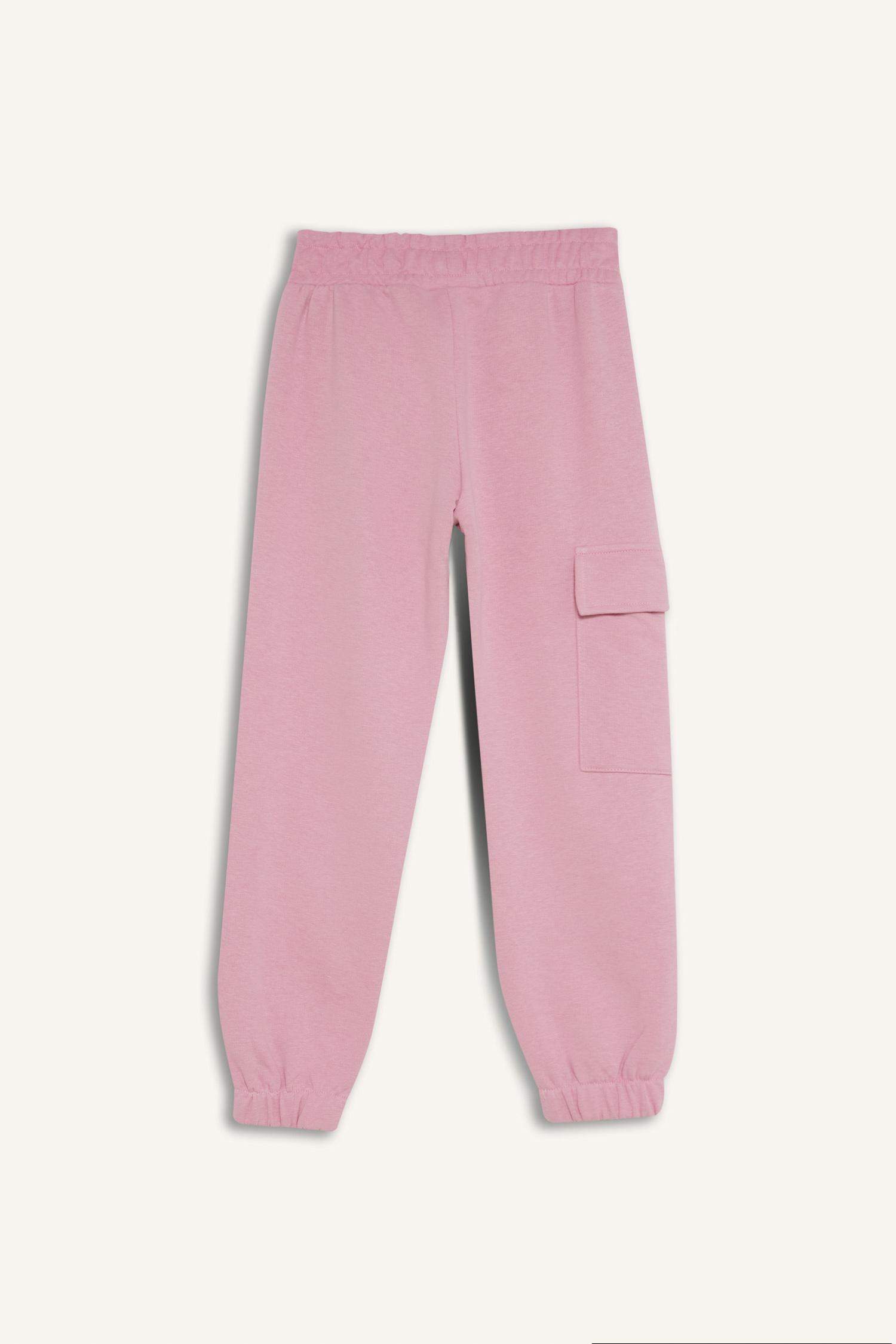 Джоггеры с манжетами с карманами карго для девочек