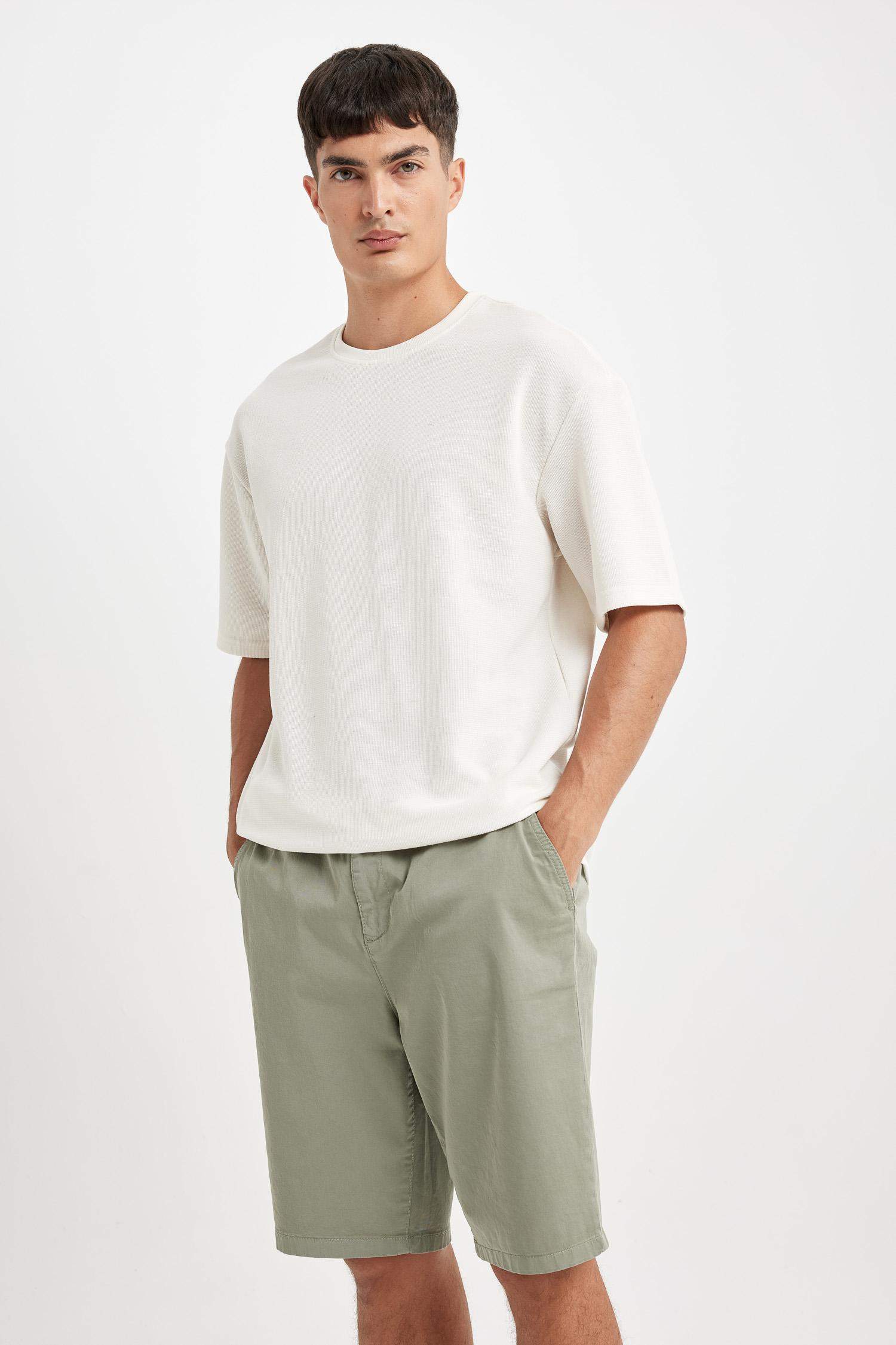 Regular Fit Gabardine Bermuda