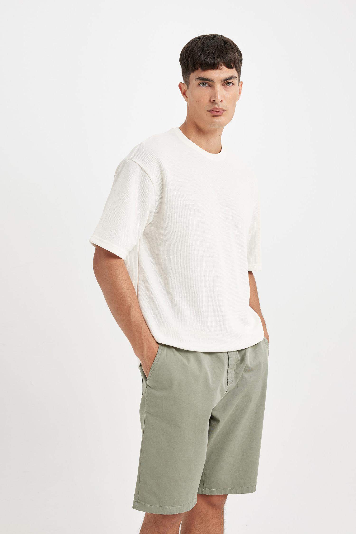 Regular Fit Gabardine Bermuda