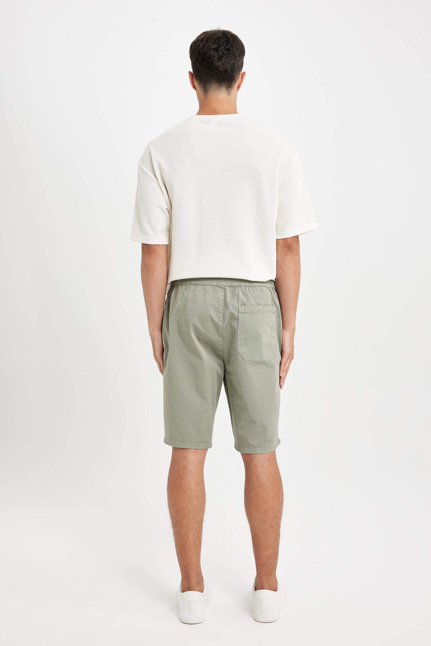 Regular Fit Gabardine Bermuda