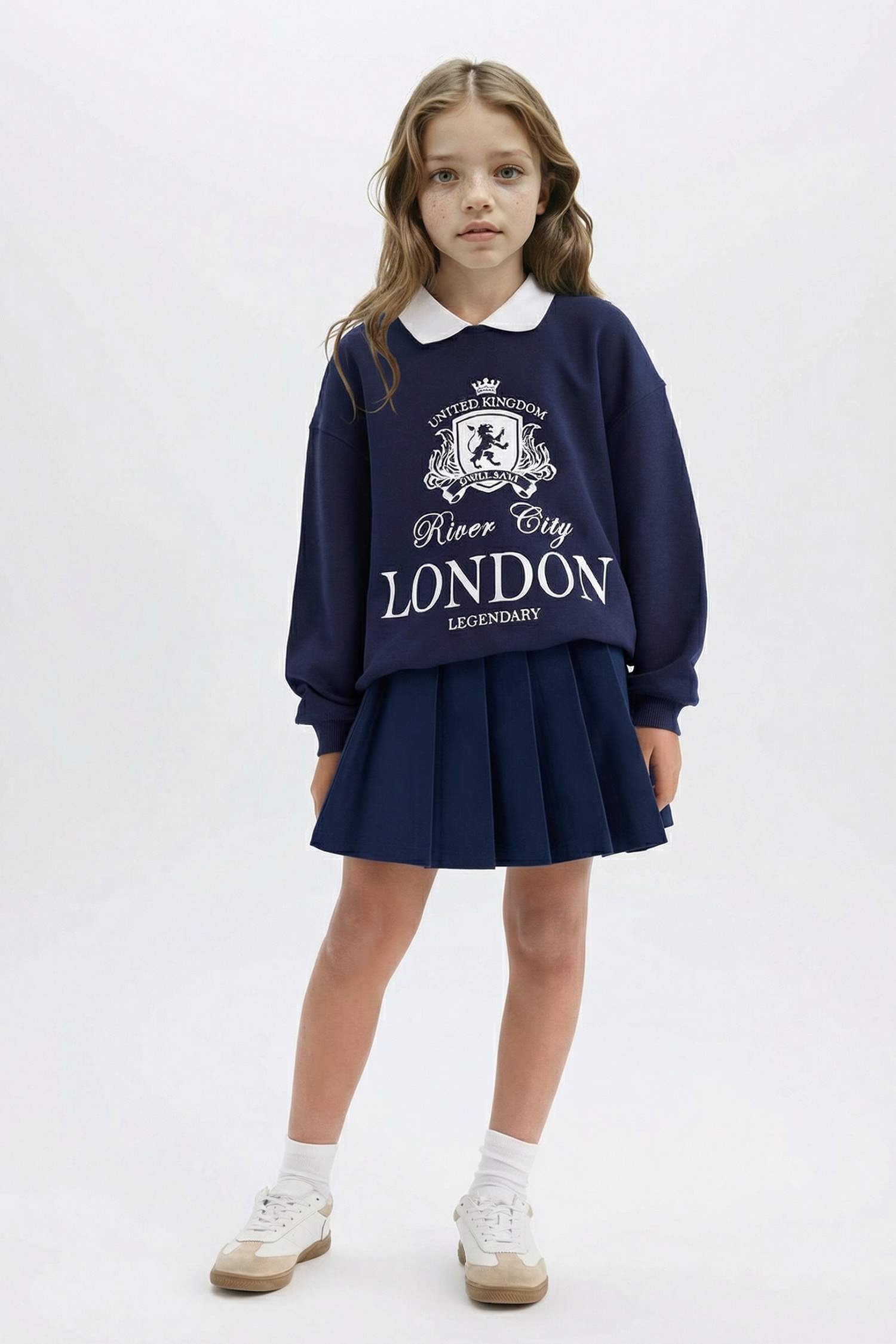 Girl Gabardine Regular Fit Skirt