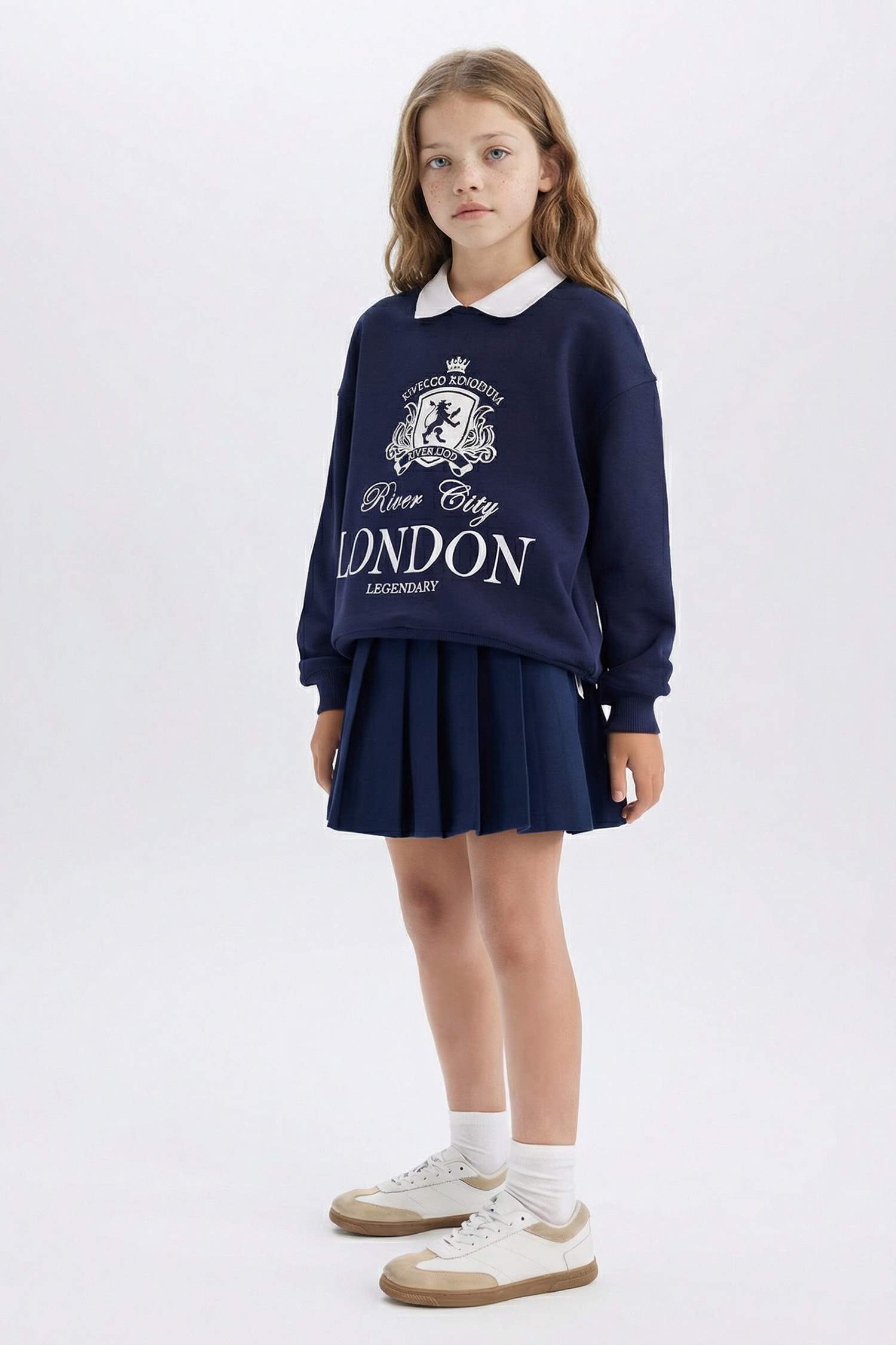 Girl Gabardine Regular Fit Skirt