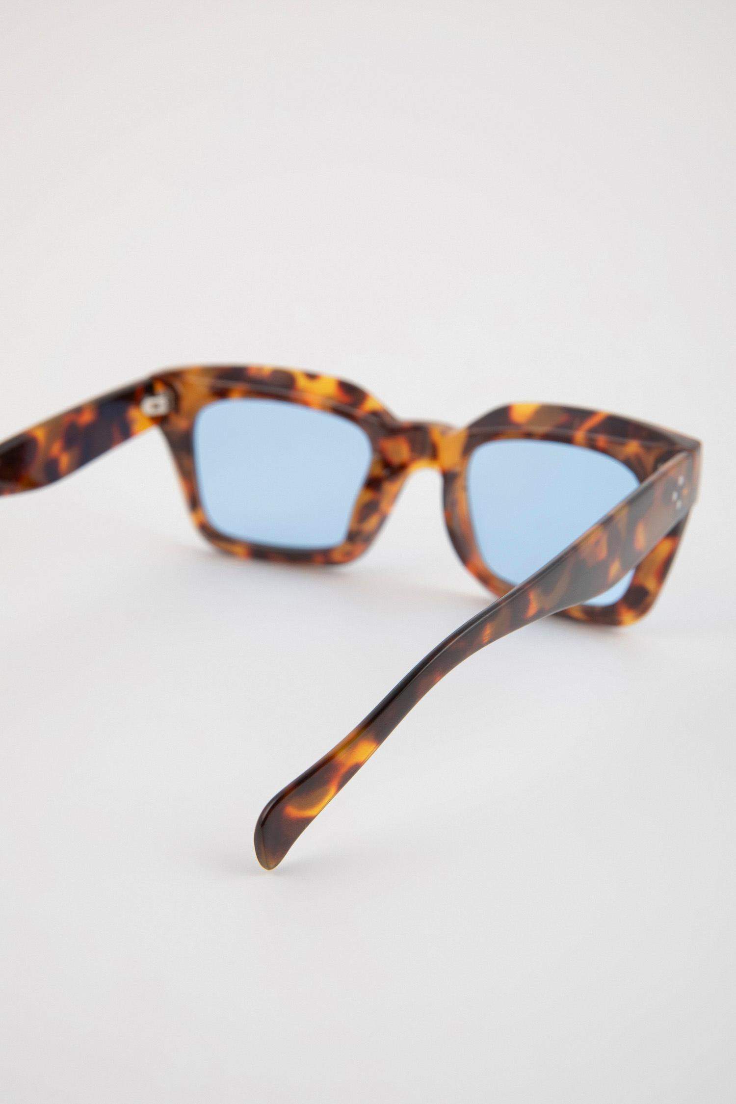Woman Leopard Pattern Rectangular Sunglasses