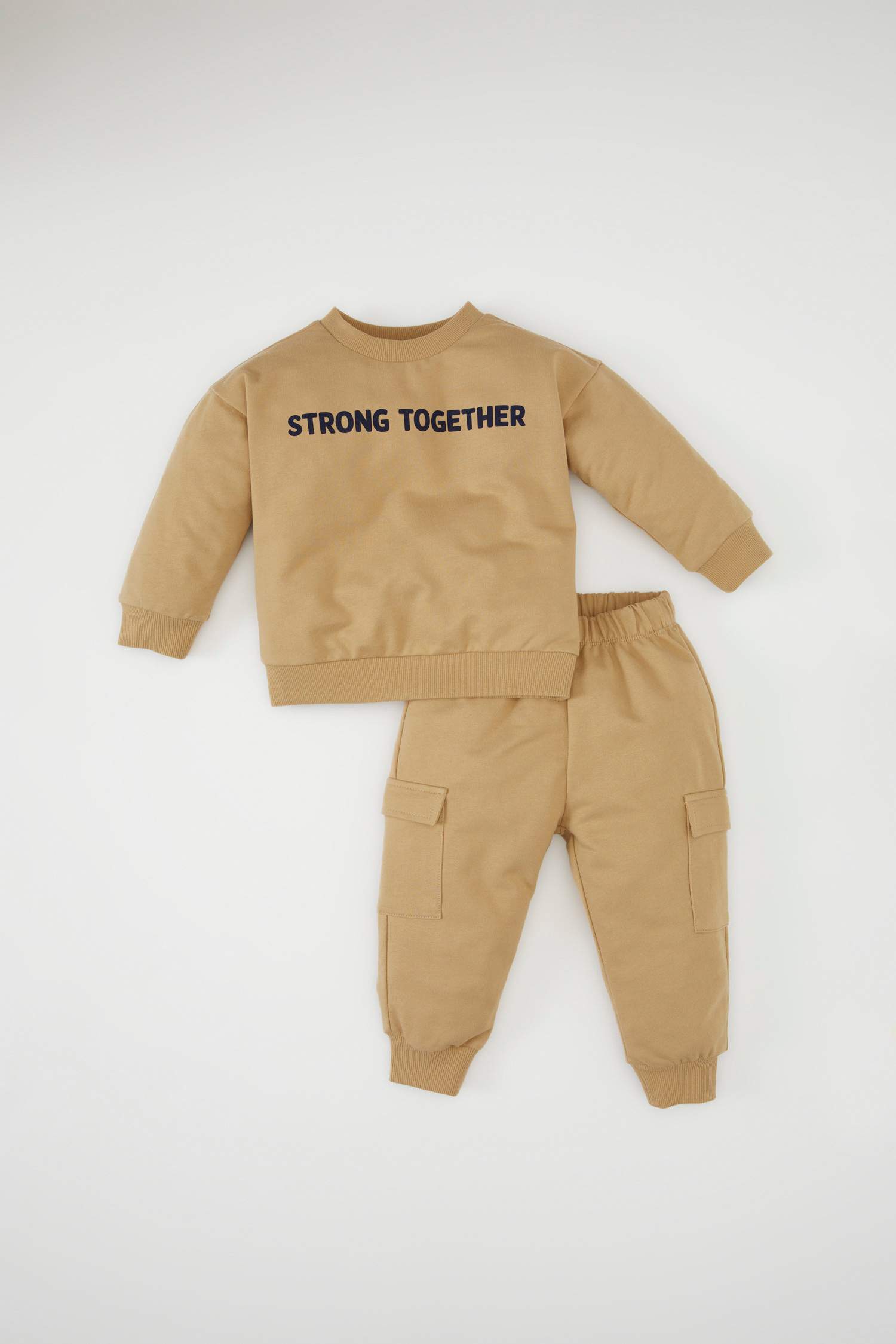 Boy Baby Printed Sweatshirt Sweatpants 2 Piece Set