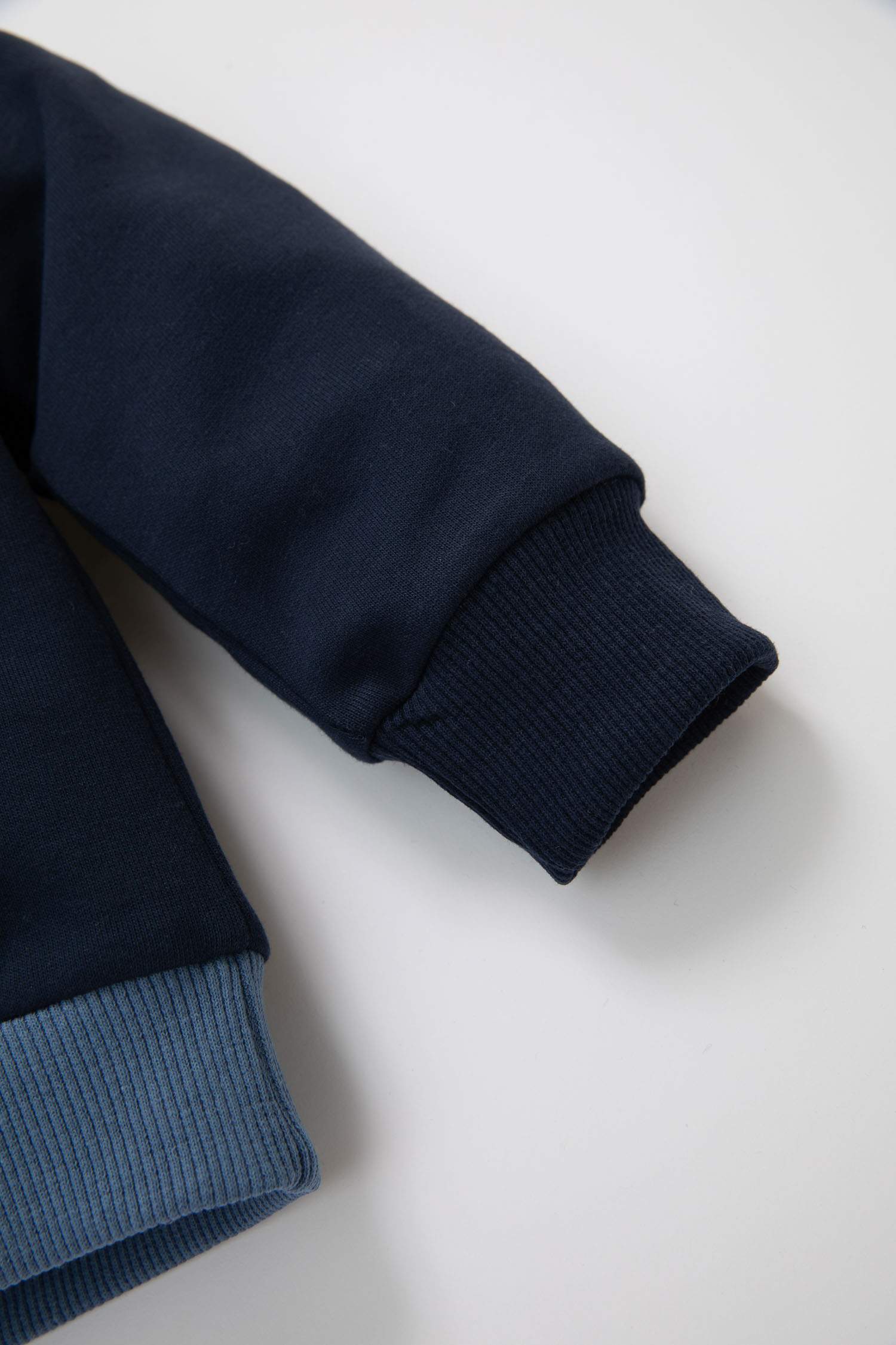 Erkek Bebek 2'li Takım Baskılı Sweatshirt Beli Lastikli Jogger Eşofman Altı