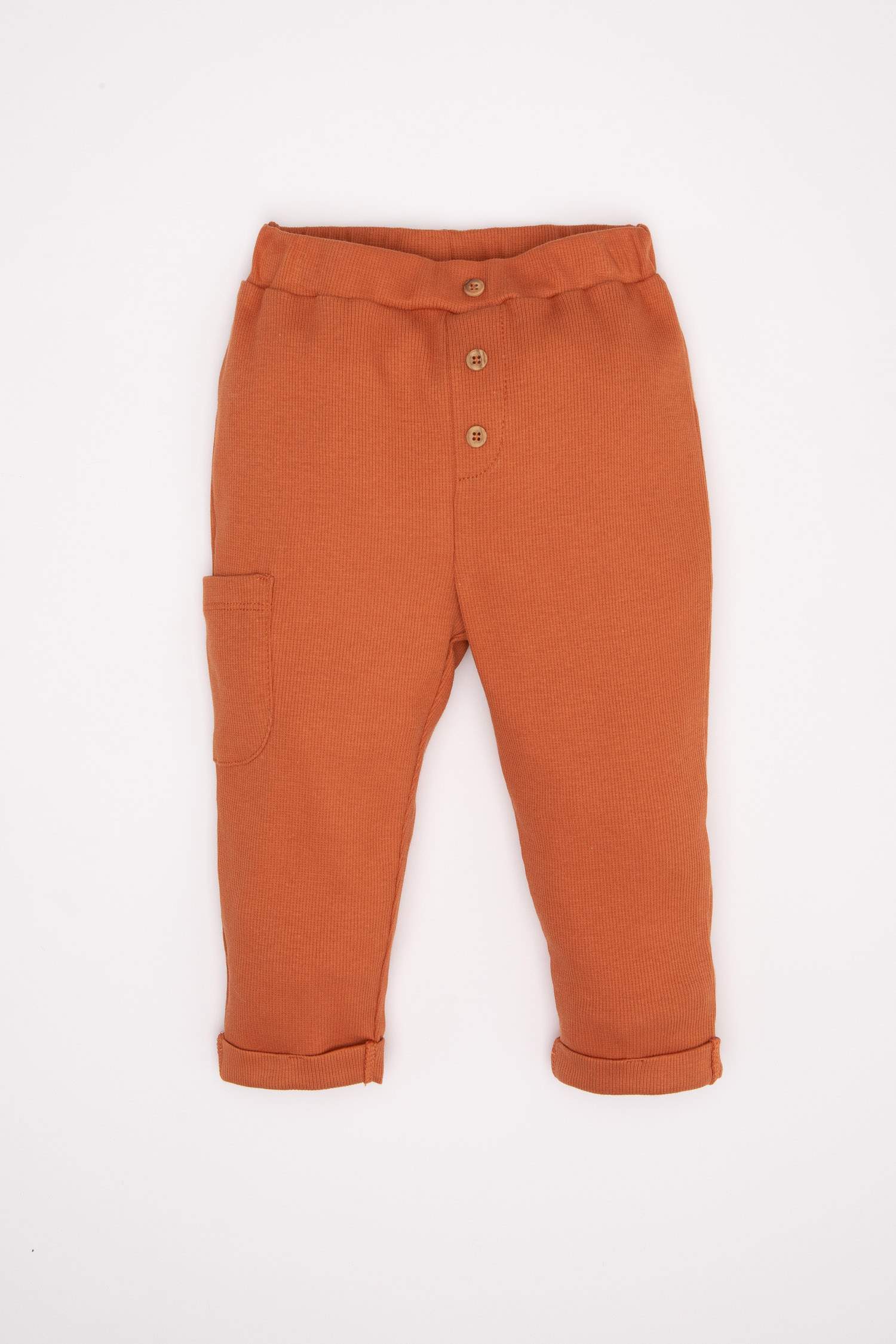 Erkek Bebek 2'li Takım Cepli Sweatshirt Beli Lastikli Pantolon