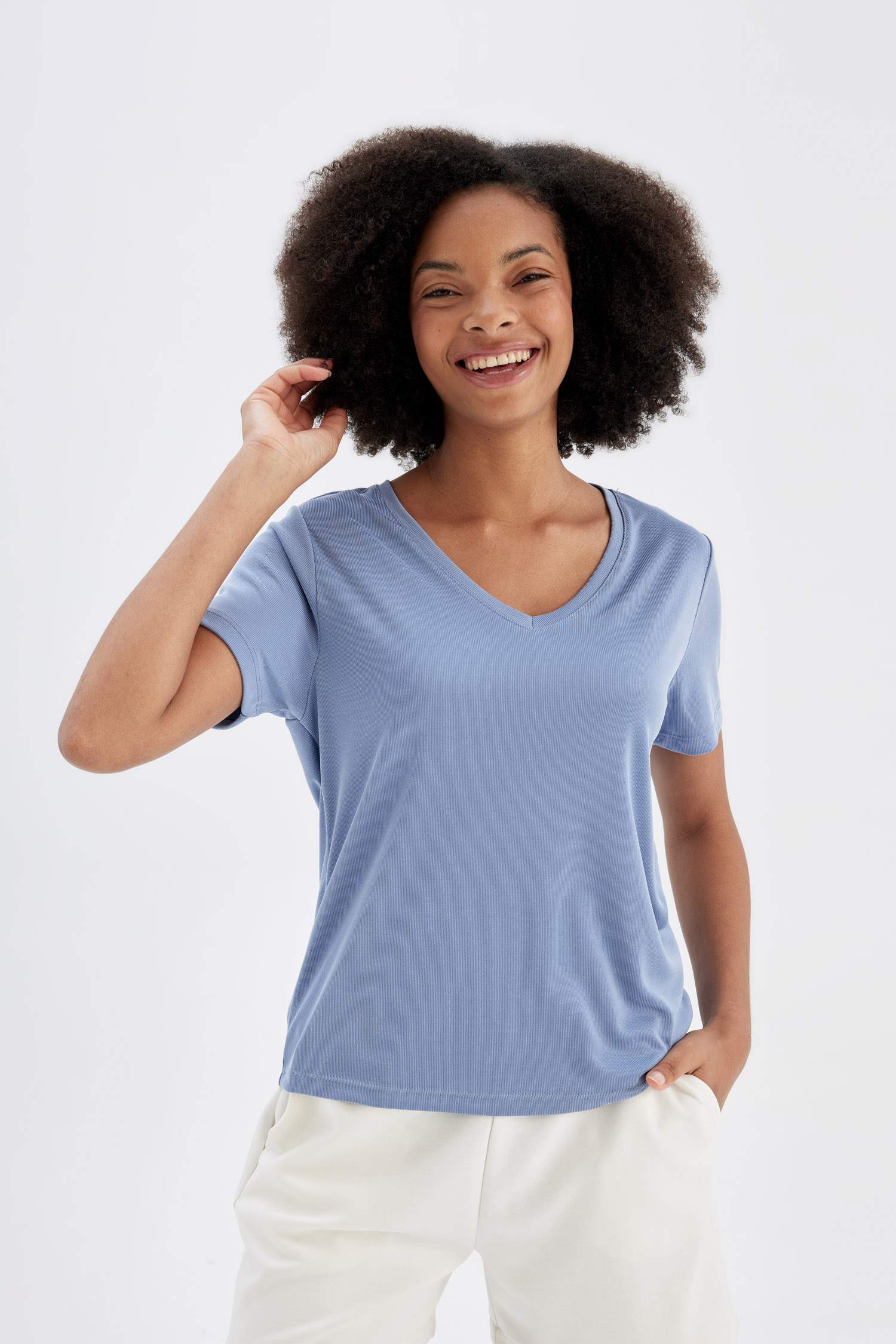 Standard Fit V-Neck Sports T-Shirt