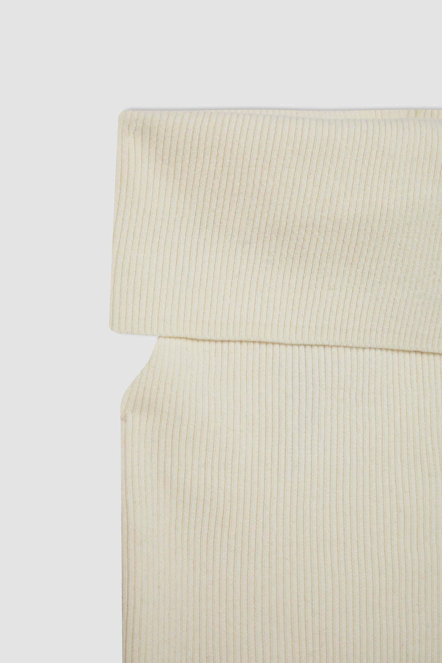 Fitted Open Shoulder Basic Knit T-Shirt