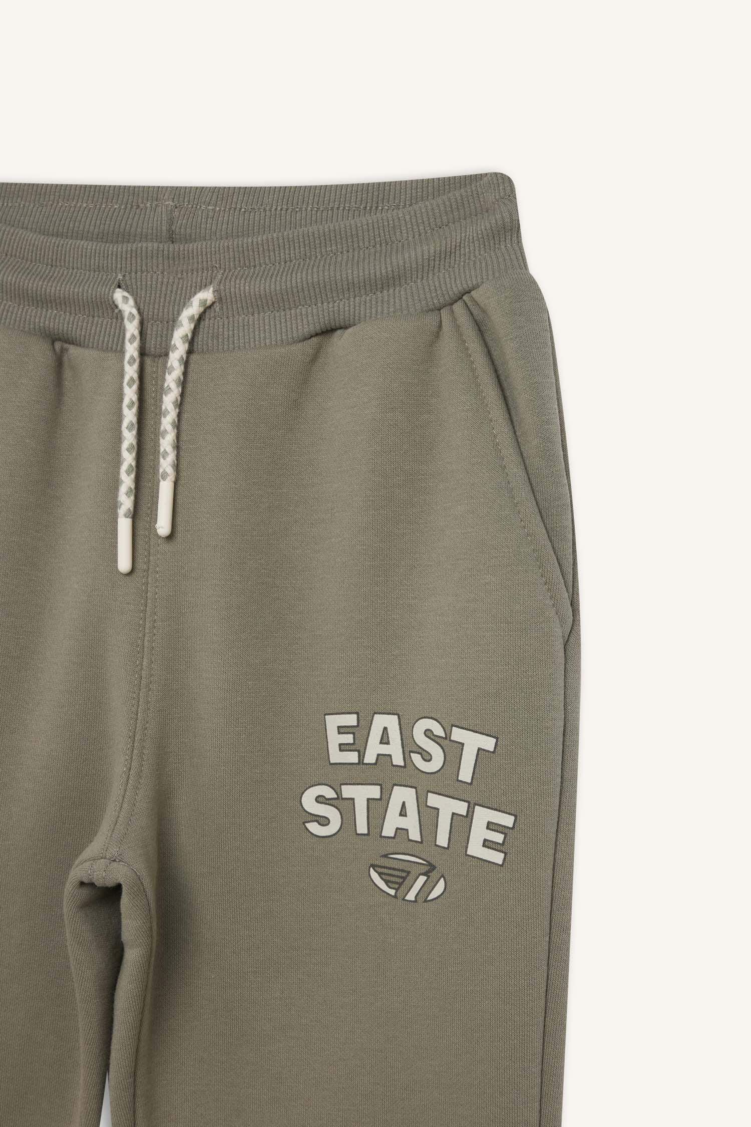 Erkek Çocuk Beli Paçası Lastikli Cepli Baskılı Eşofman Altı