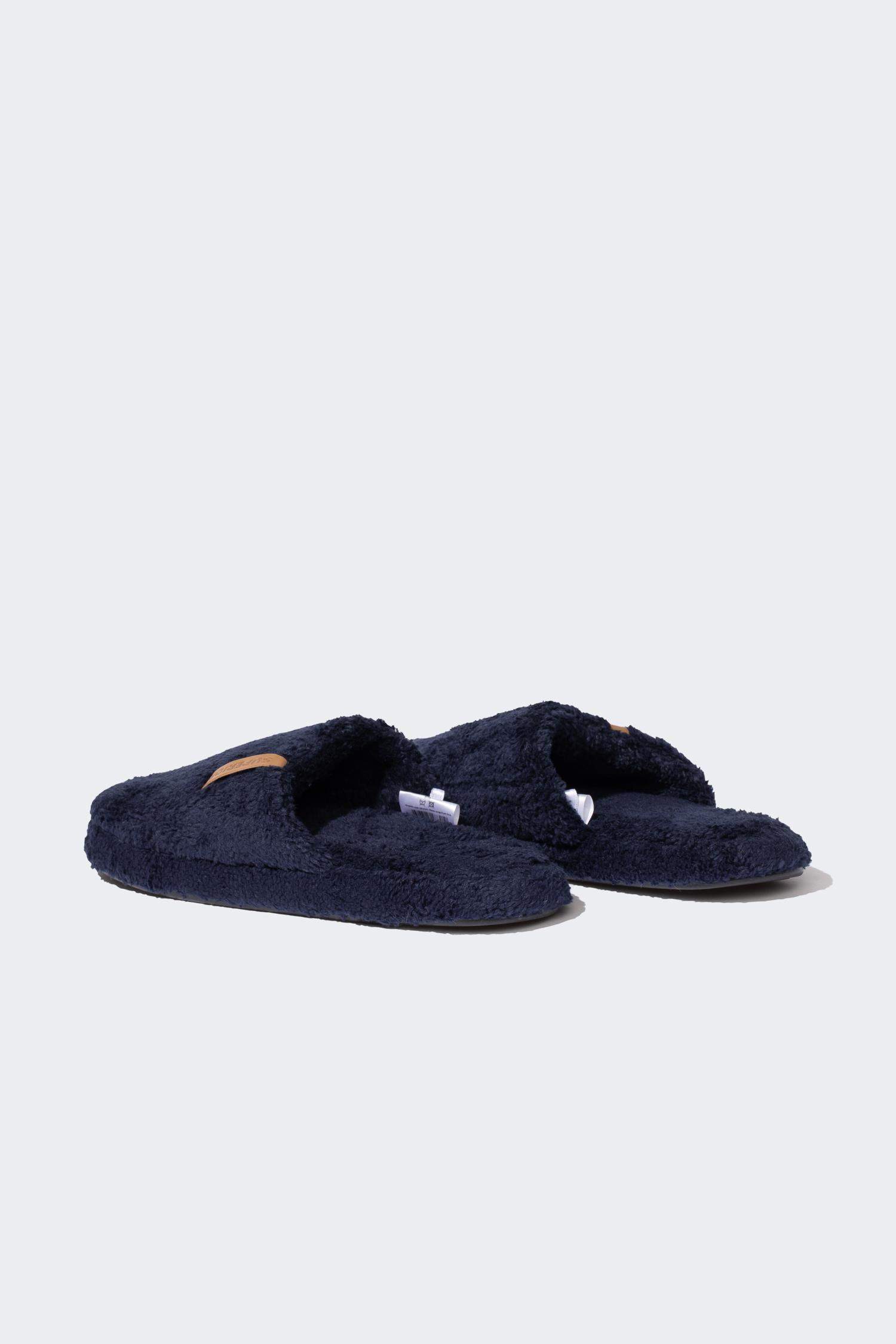 Erkek Düz Taban Pelüş Ev Terliği