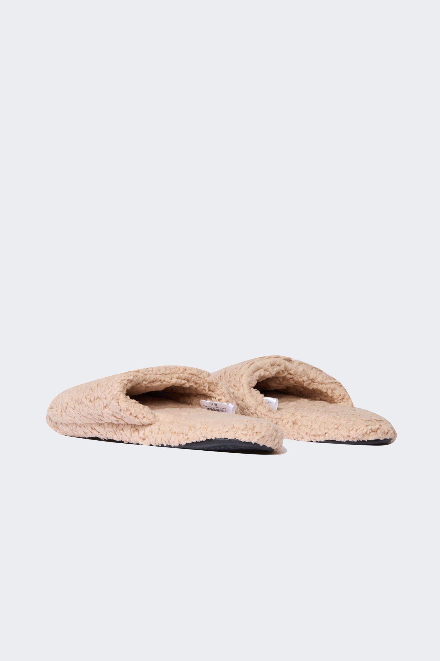 Boy Teddy Printed Flat Sole Home Slippers