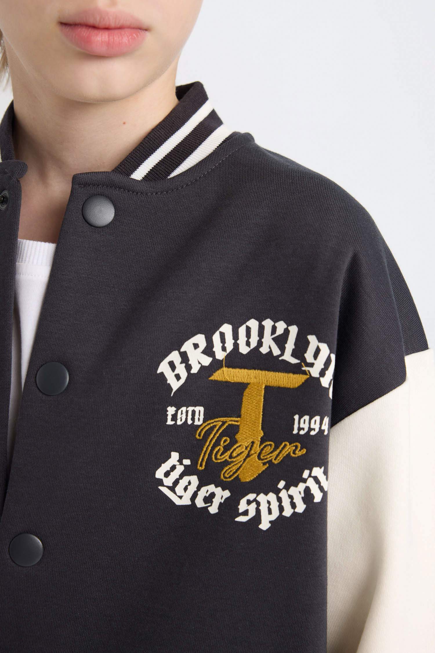 Boy College Collar Bomber Jacket