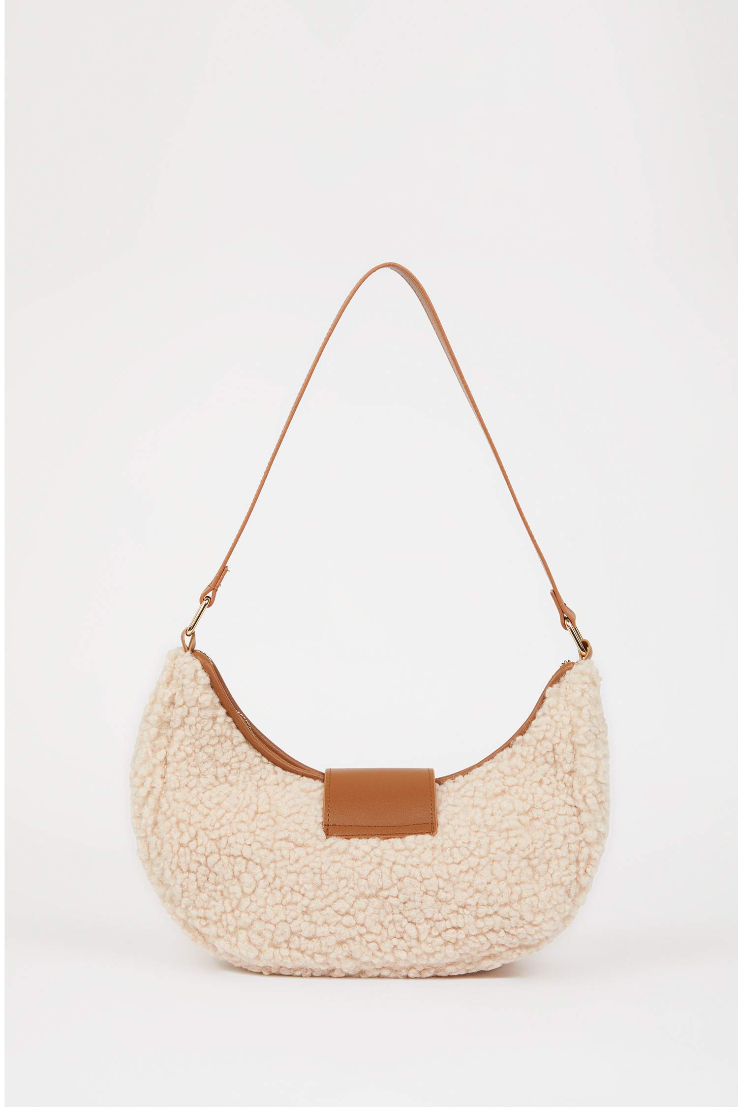 Kadın Suni Deri Pelüş Omuz Çantası