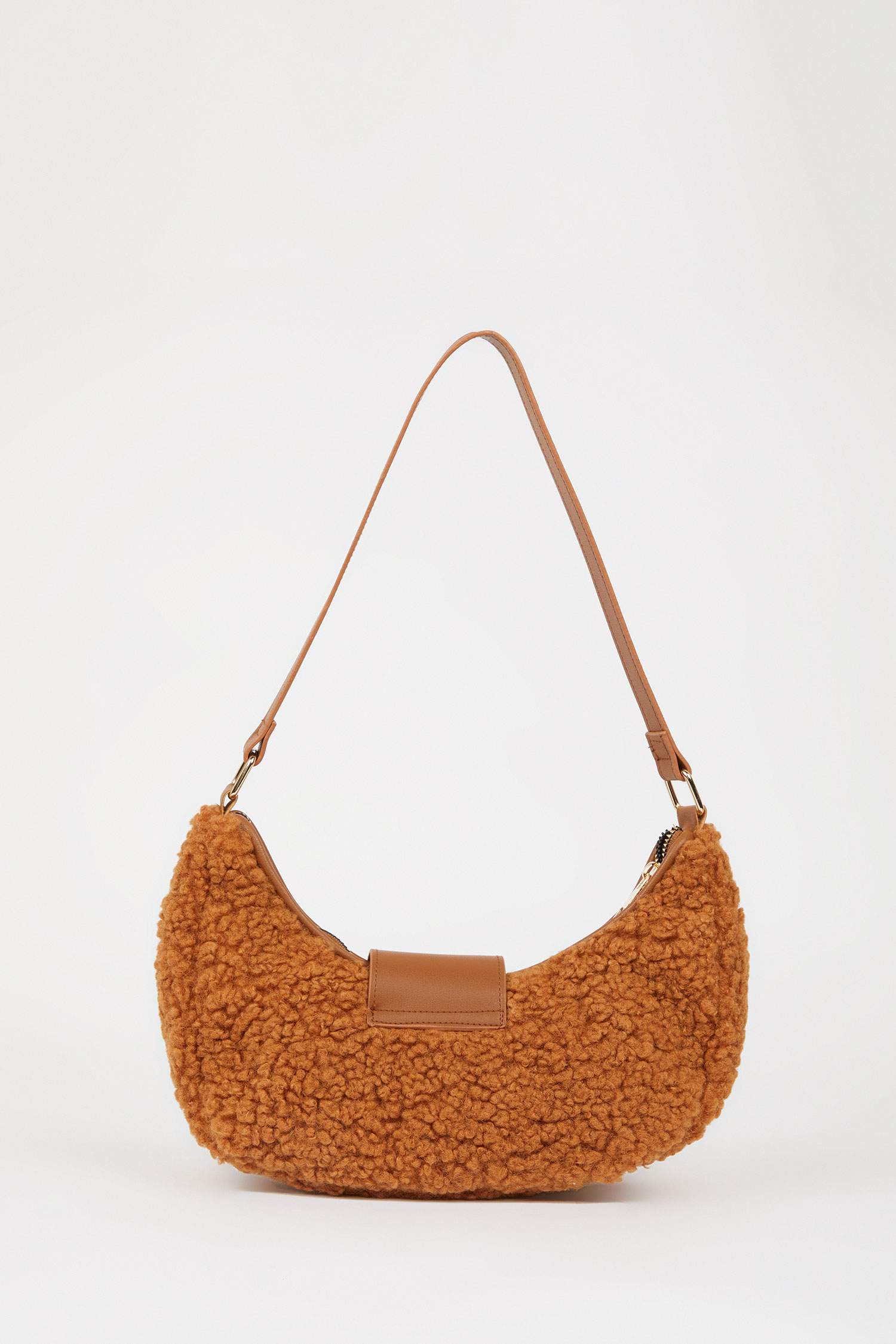 Kadın Suni Deri Pelüş Omuz Çantası