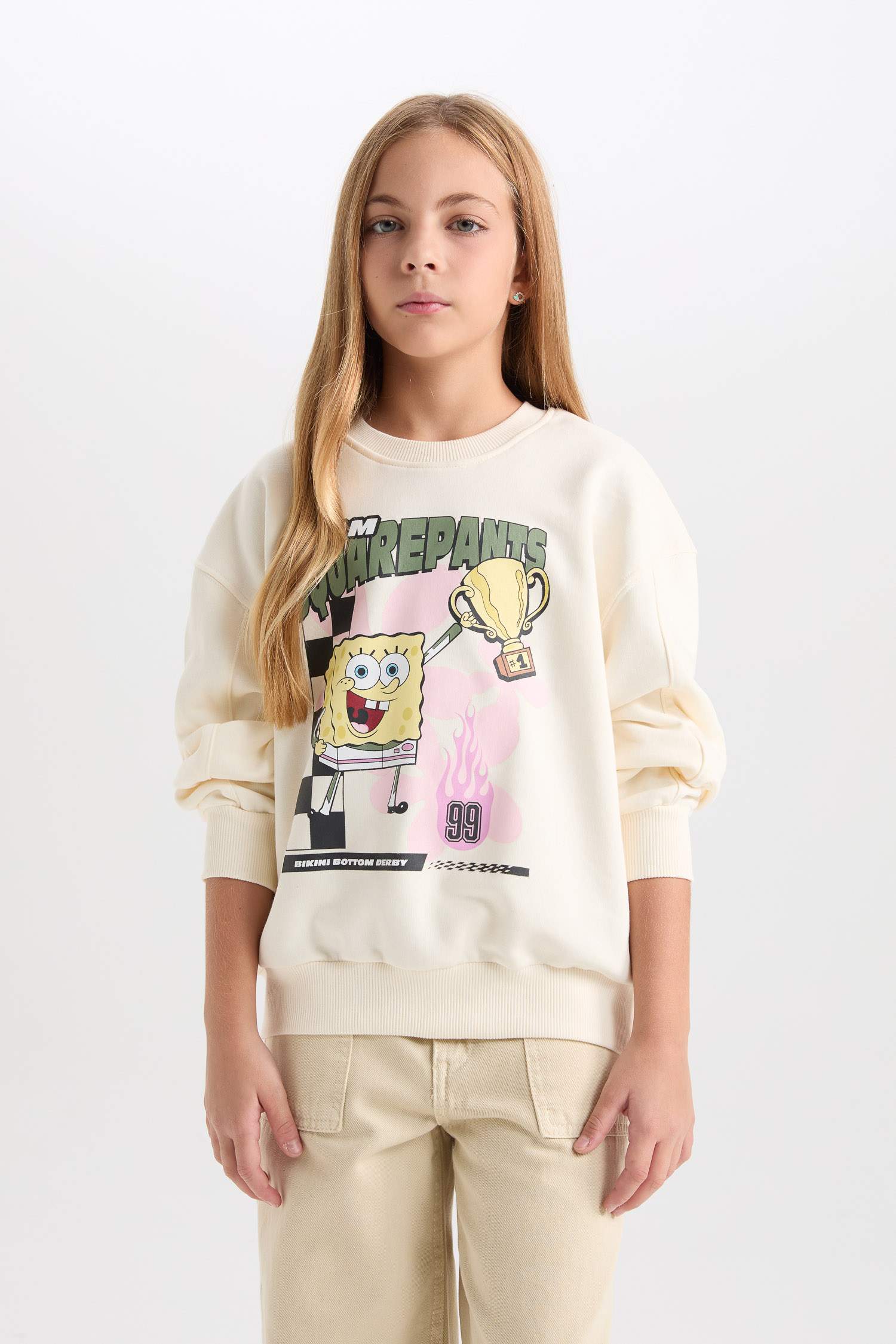 Свитшот SpongeBob свободного кроя для девочек