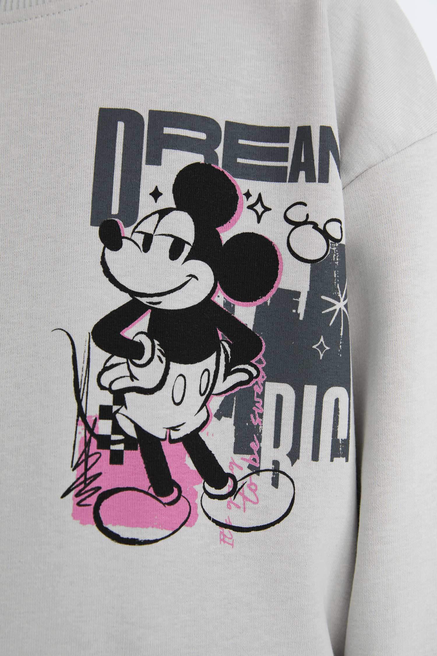 Girl Disney Mickey & Minnie Relax Fit Crew Neck Sweatshirt