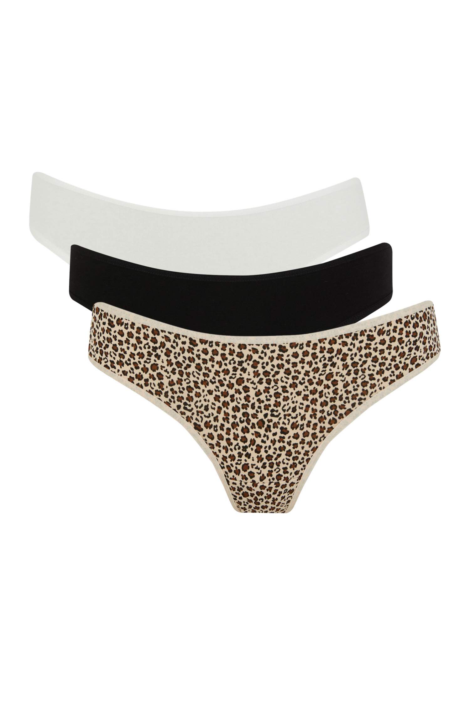 	Fall in Love Desenli 3'lü Paketli Slip Külot