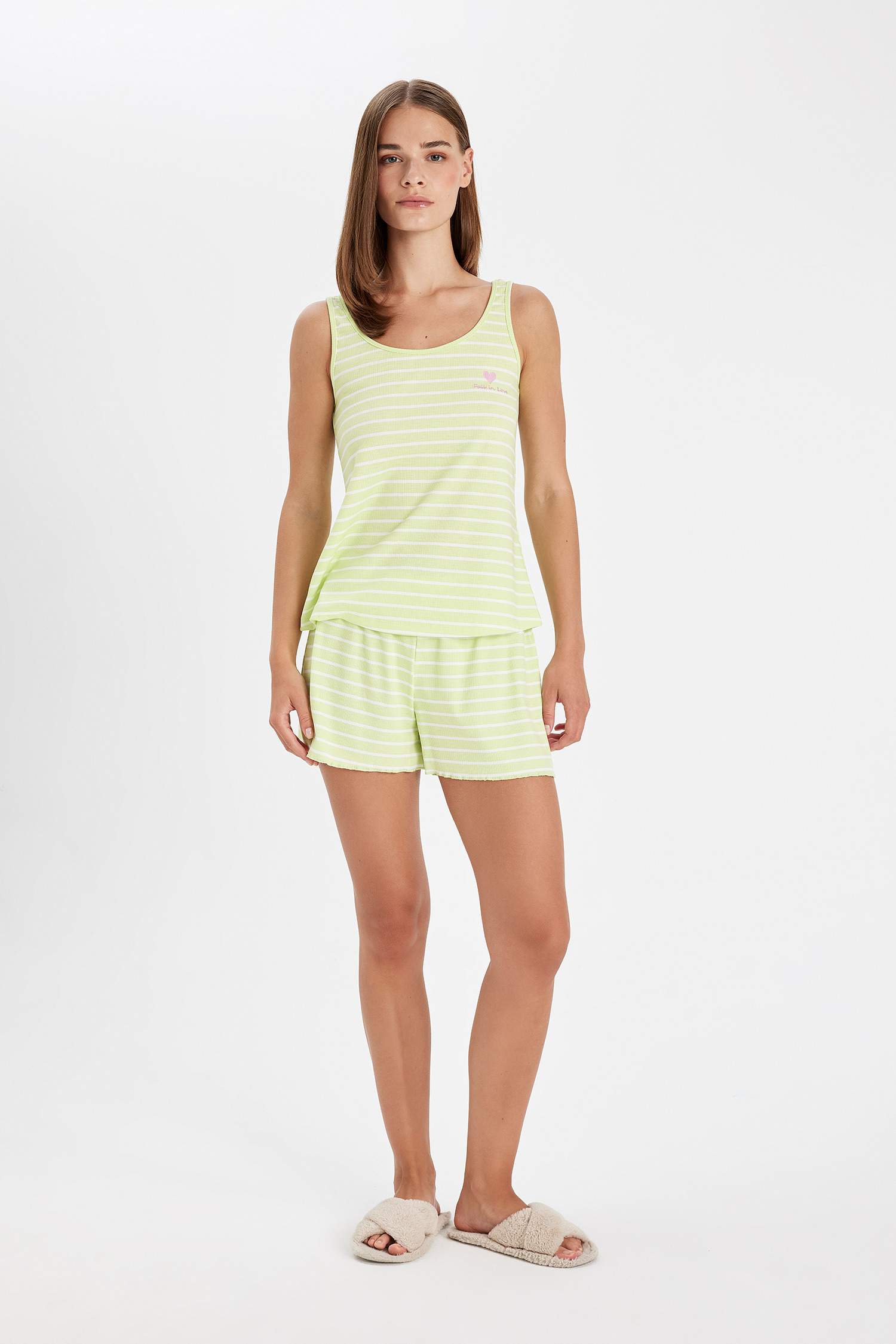 Ensemble de Pyjama rayé à coupe régulière