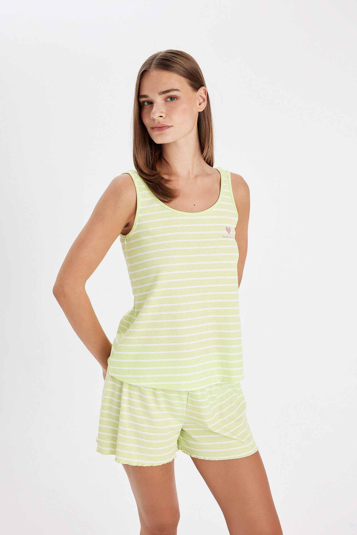 Ensemble de Pyjama rayé à coupe régulière