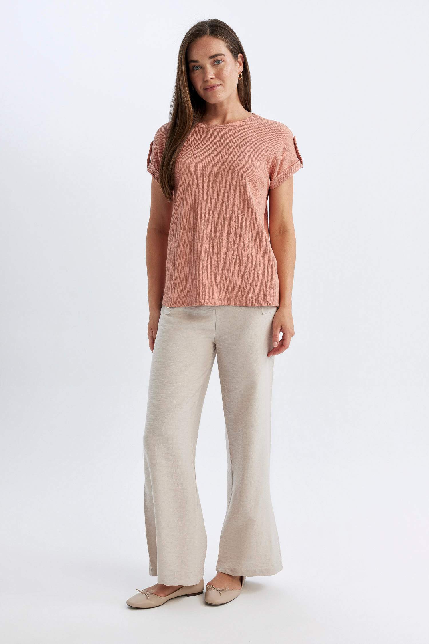 Regular Fit Bisiklet Yaka Kısa Kollu Tişört