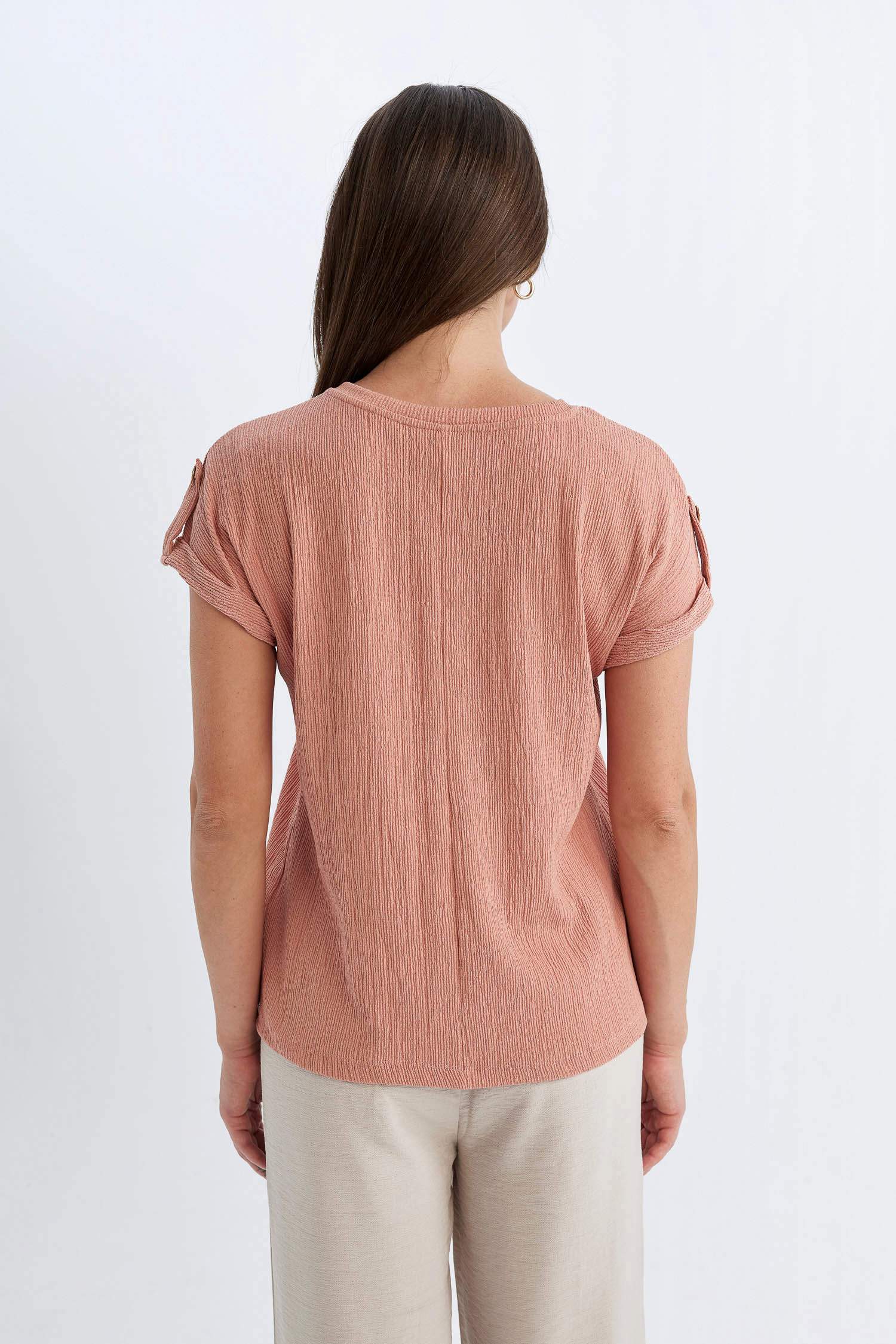 Regular Fit Bisiklet Yaka Kısa Kollu Tişört