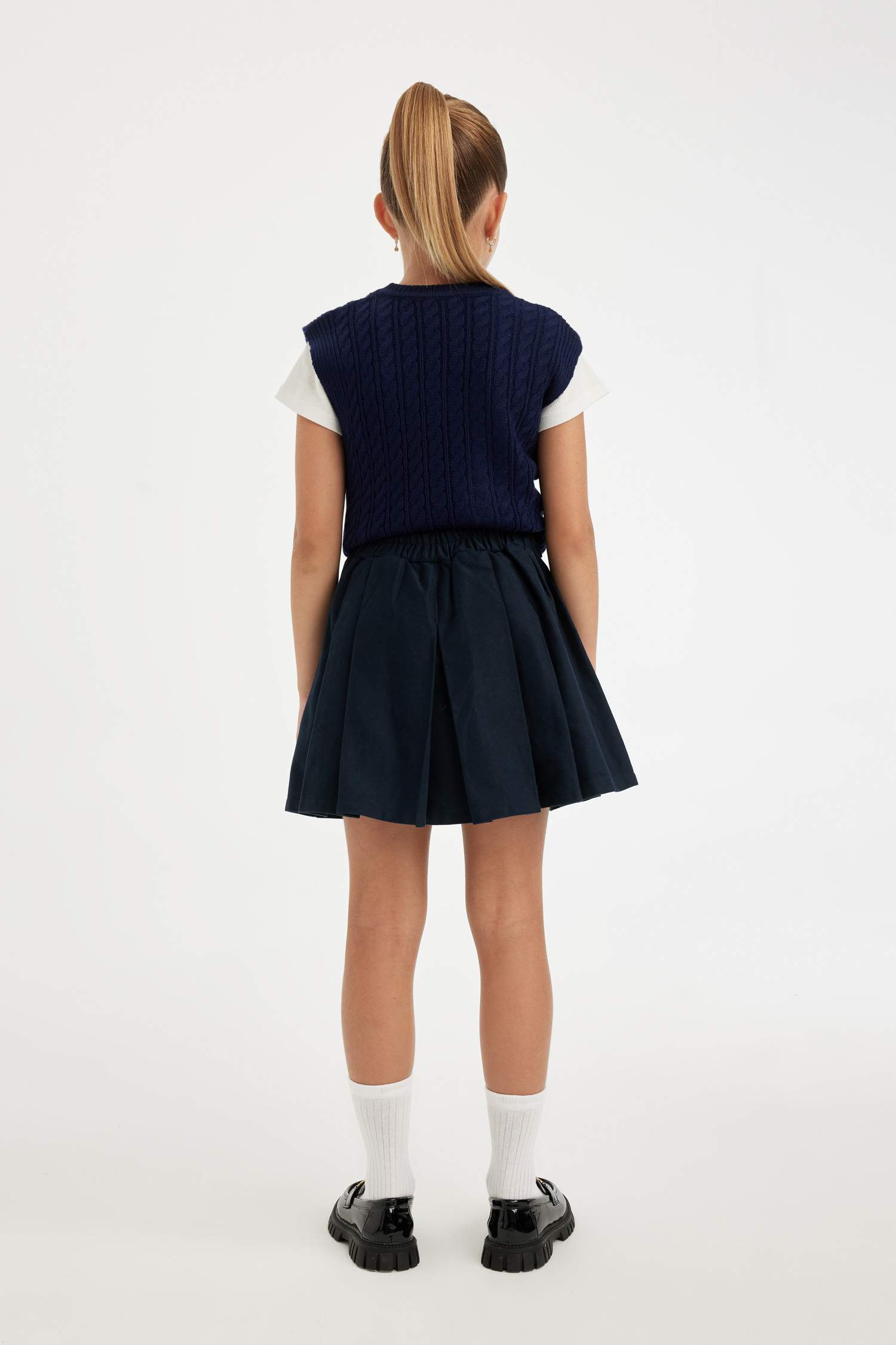 Girl Gabardine Regular Fit Skirt